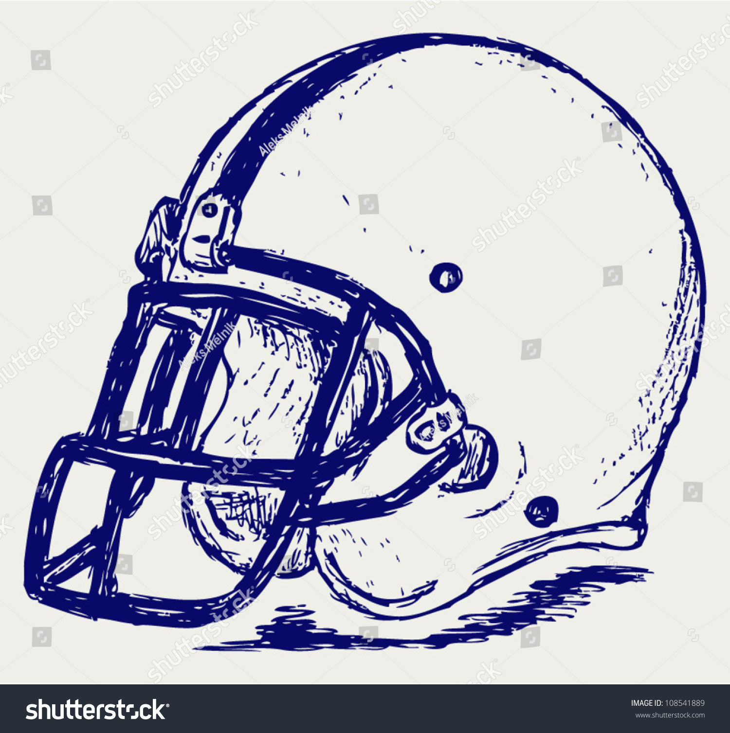 Helmet Football Stock Vector (Royalty Free) 108541889 - Shutterstock