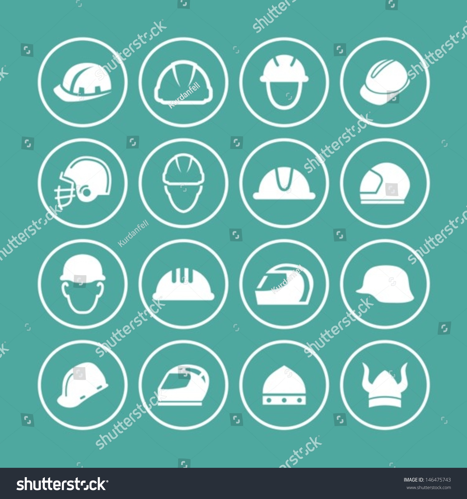 Helmet Icon Stock Vector Illustration 146475743 : Shutterstock