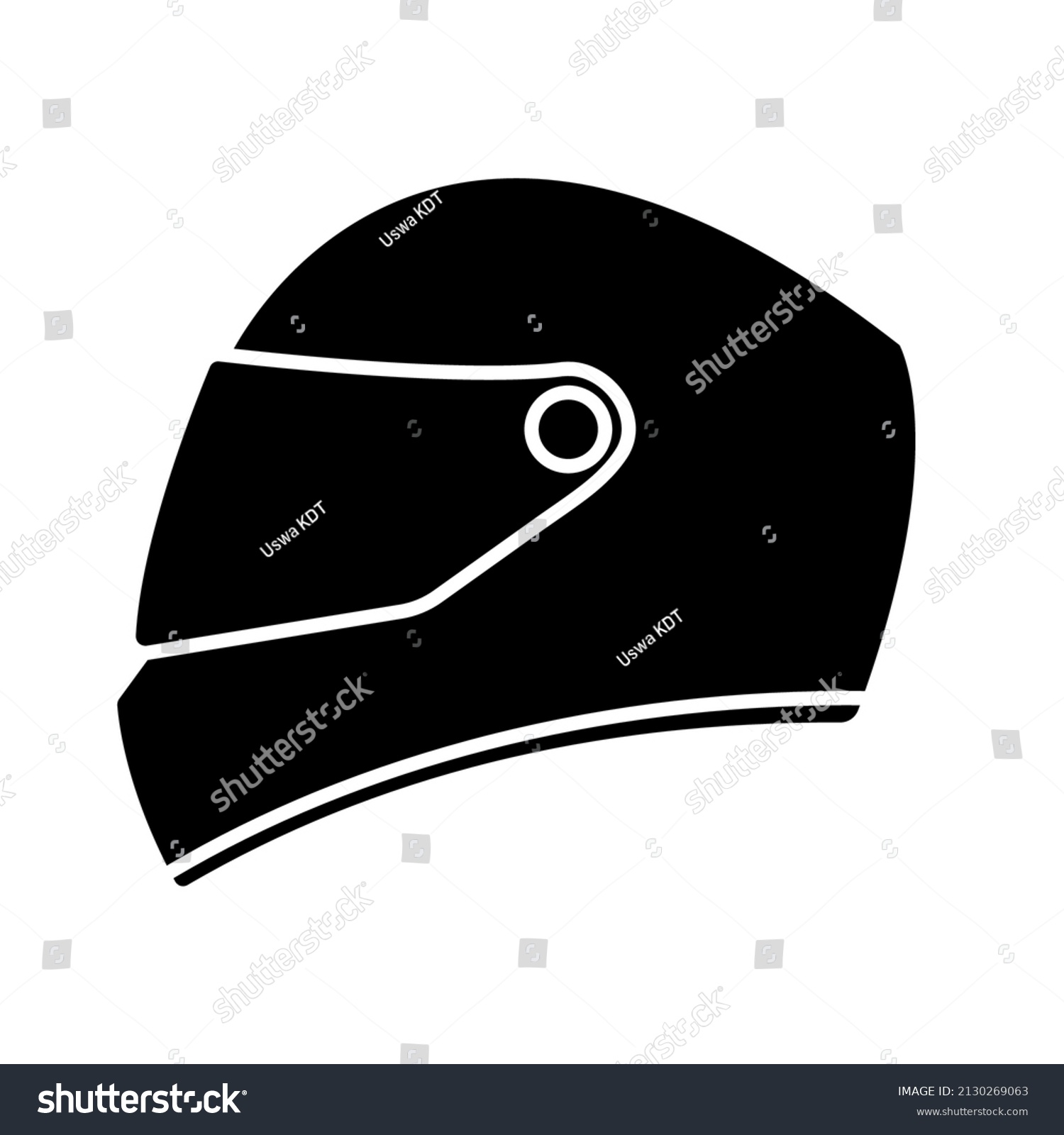 Helmet Motorcycle Icon Safety Symbol Vector Stock Vector (Royalty Free ...