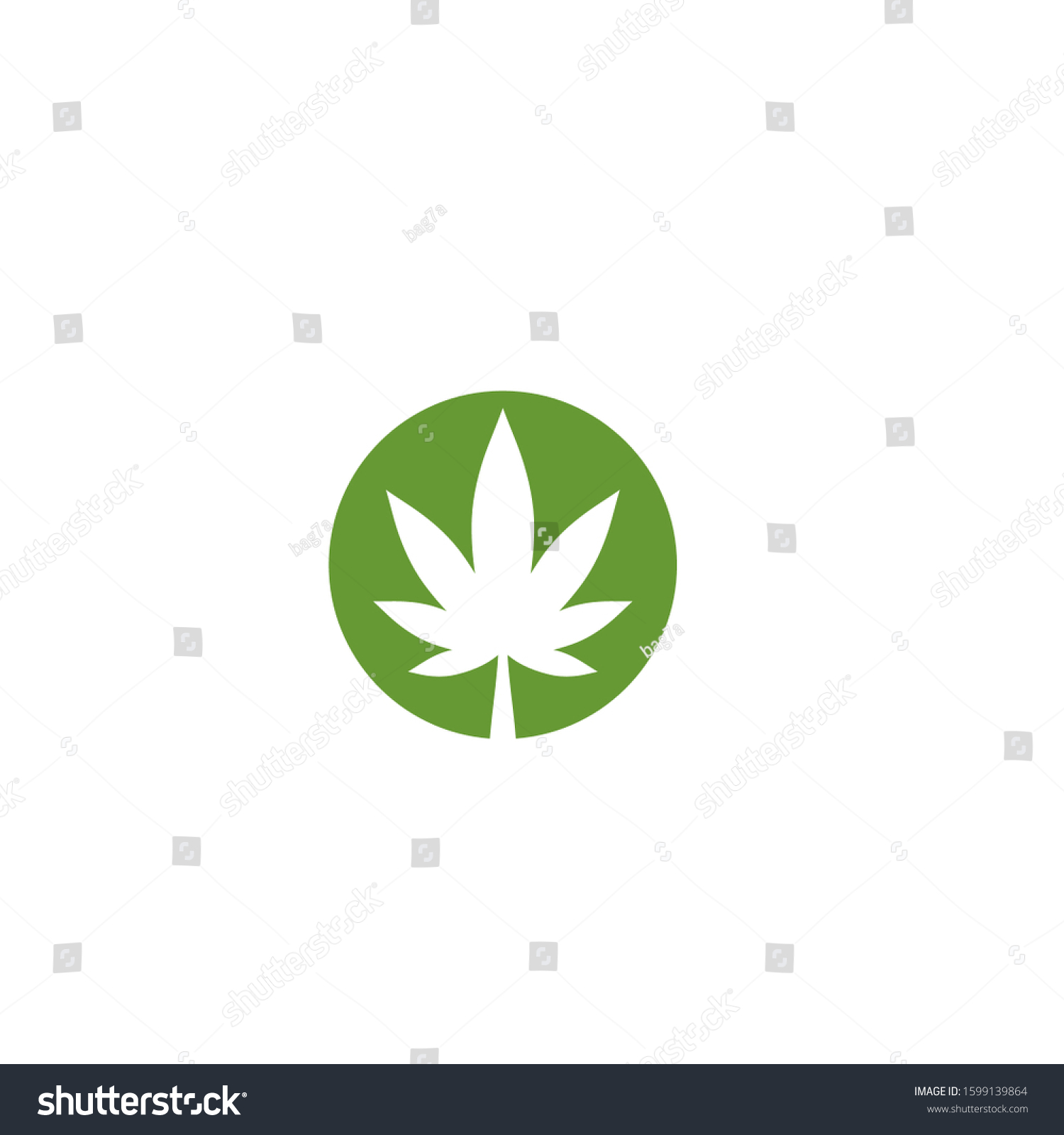 Hemp Logo Design Vector Template Sign Stock Vector (Royalty Free ...