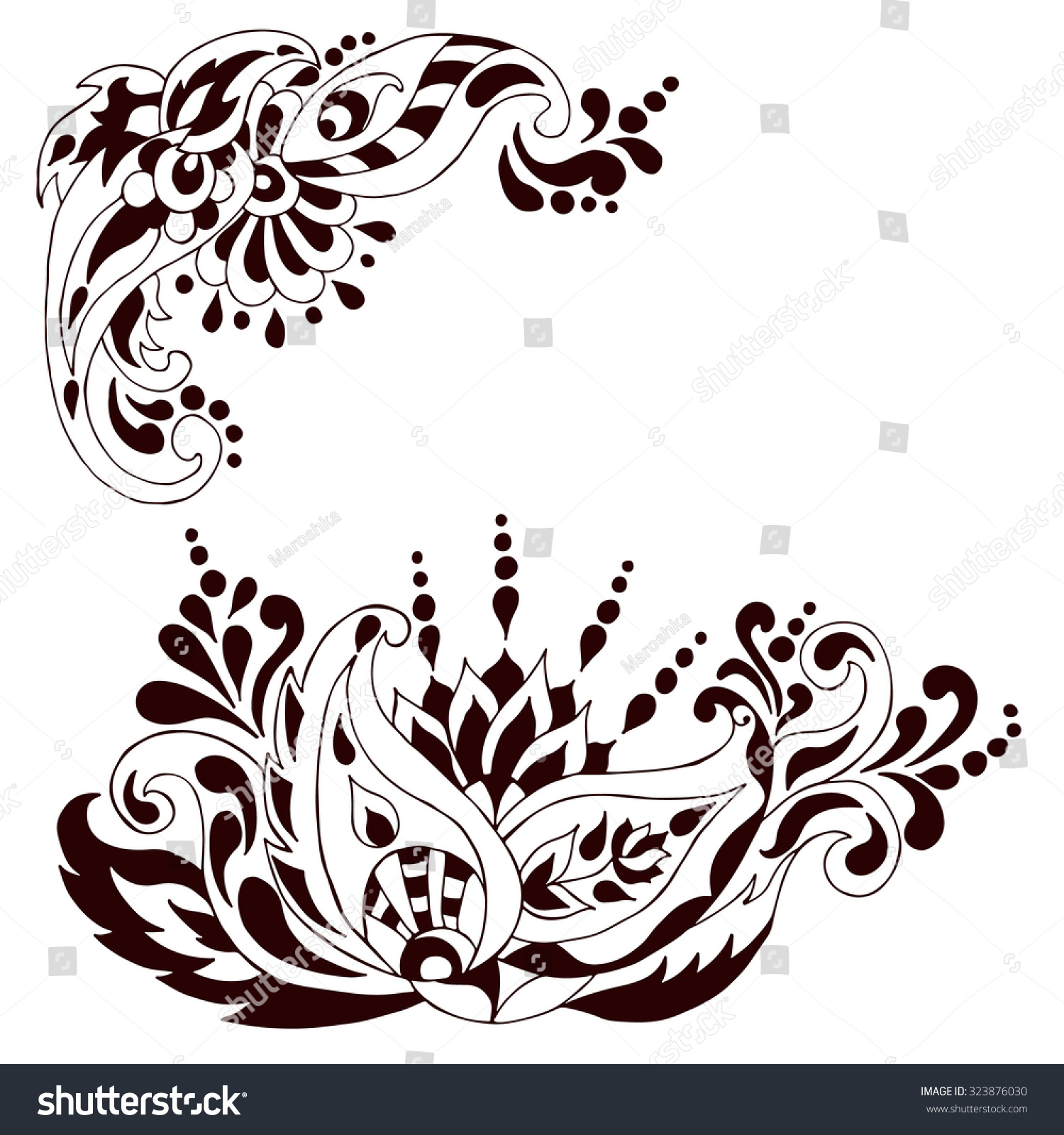 henna tattoo doodle vector elements mehndi stock vector 323876030 henna tattoo doodle vector elements mehndi stock vector 323876030