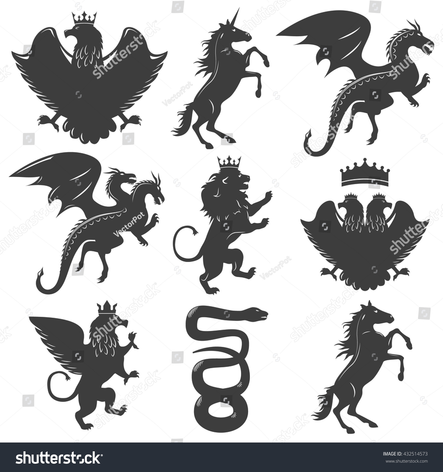 1,507 Heraldic unicorn vector Images, Stock Photos & Vectors | Shutterstock