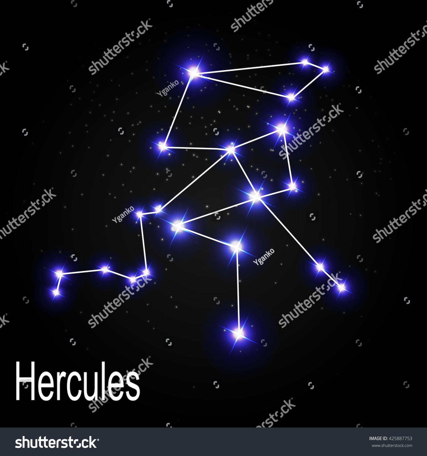 Star Constellations Hercules 72