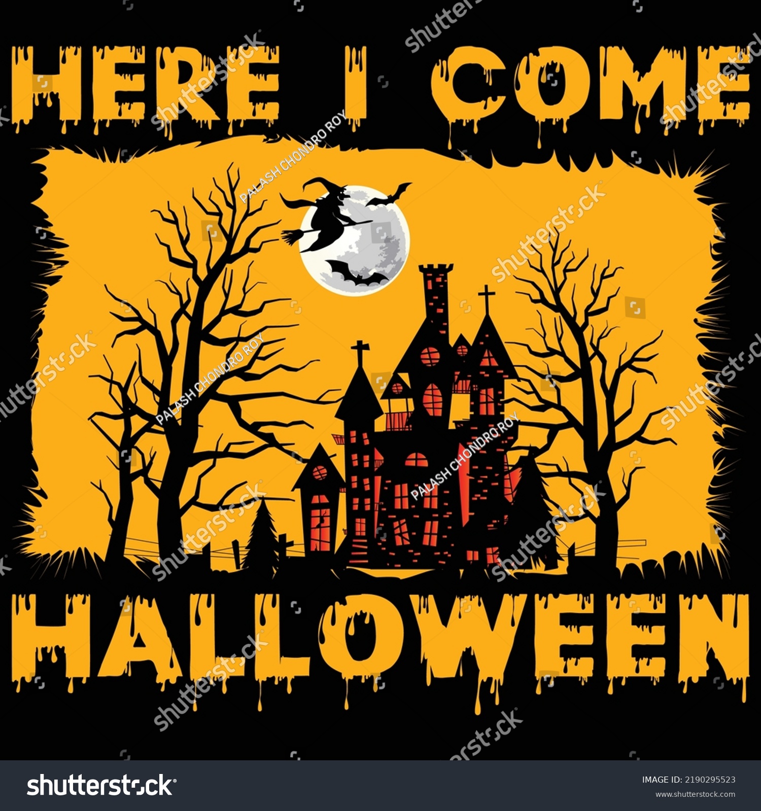 SVG of Here I come Halloween, Happy halloween shirt print template typography design for vector file.	 svg