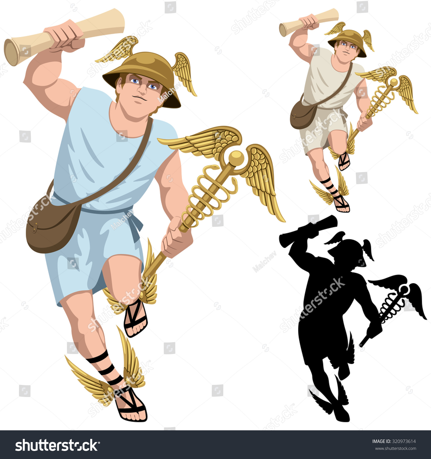 Uncategorized Hermes God hermes greek god isolated on stock vector 320973614 white and in 3 versions