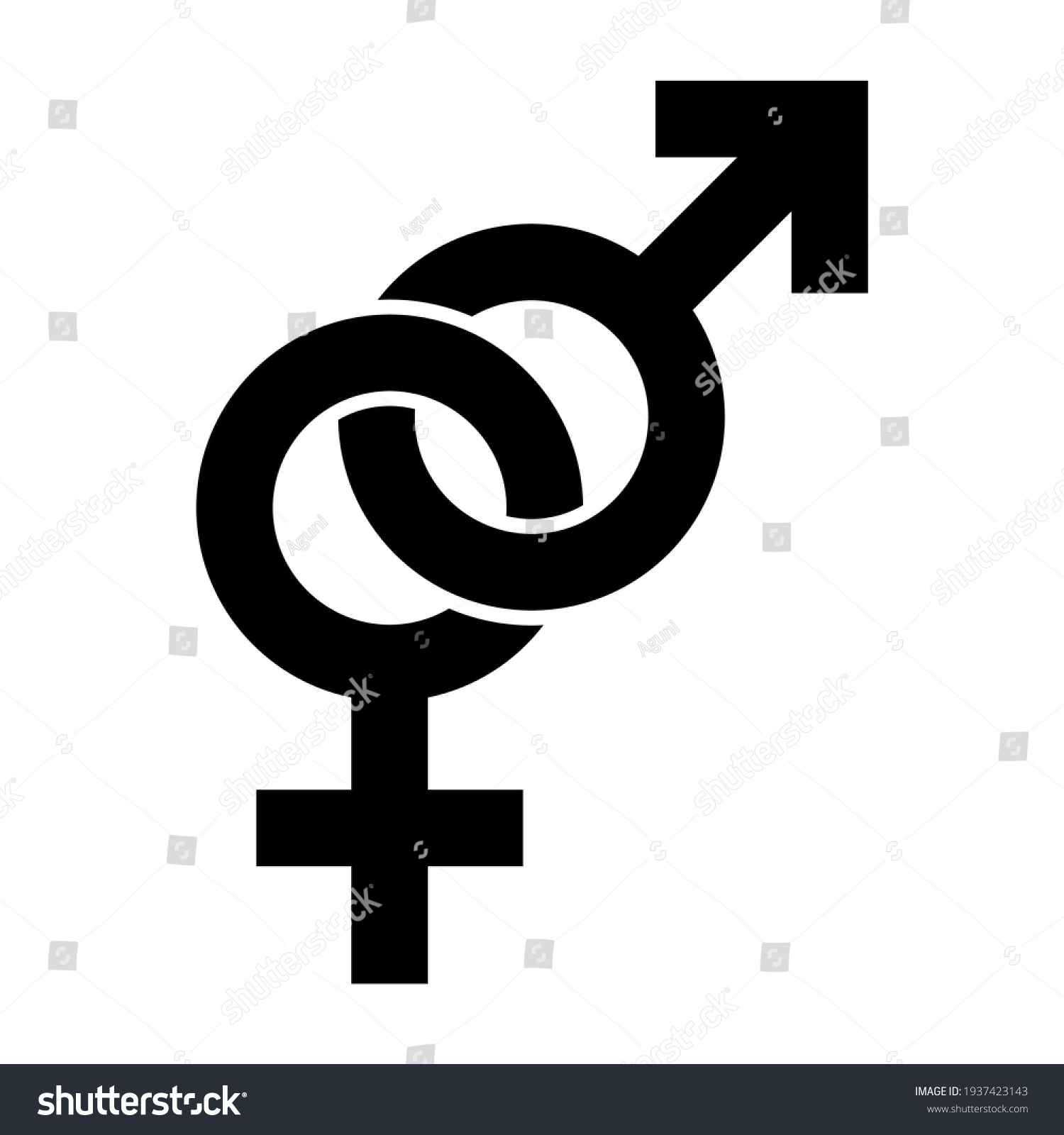 Heterosexual Couple Symbol Vector Pictogram Stock Vector (Royalty Free ...