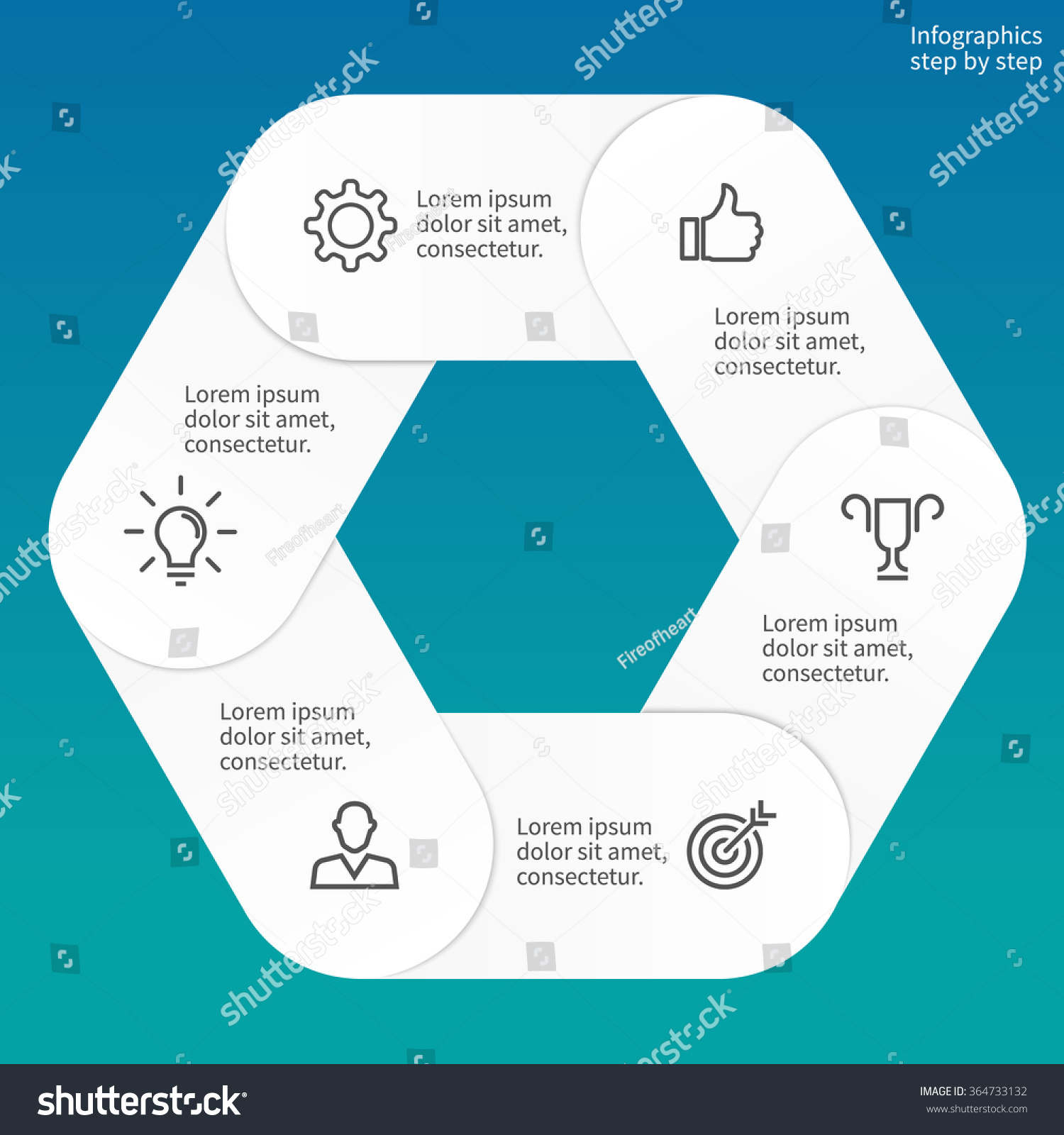 Hexagon Diagram Chart Diagram 6 Steps Stock Vector Royalty Free 364733132 Shutterstock 2935