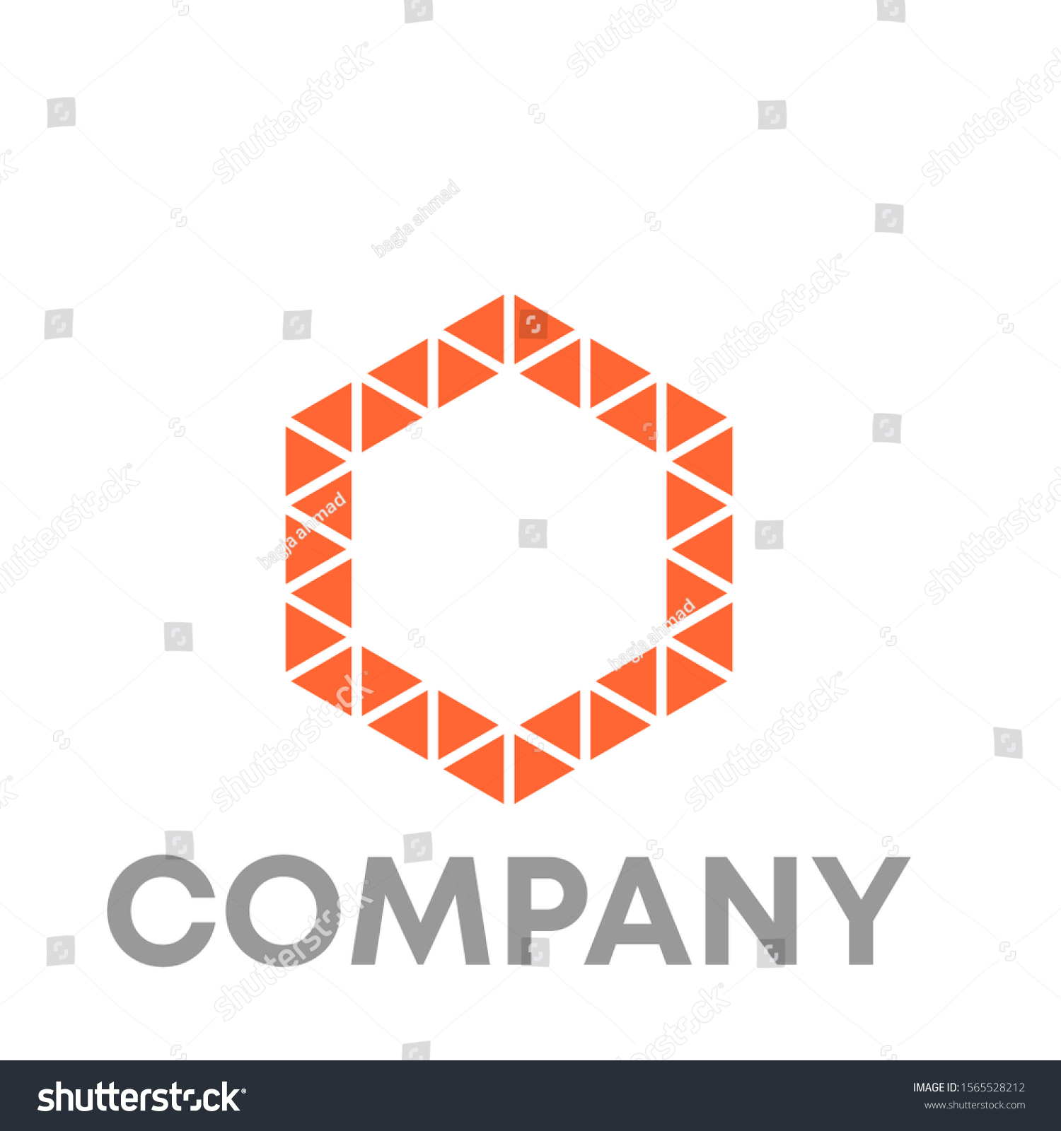 Hexagon Logo Vector Design Template Sign Stock Vector (Royalty Free ...