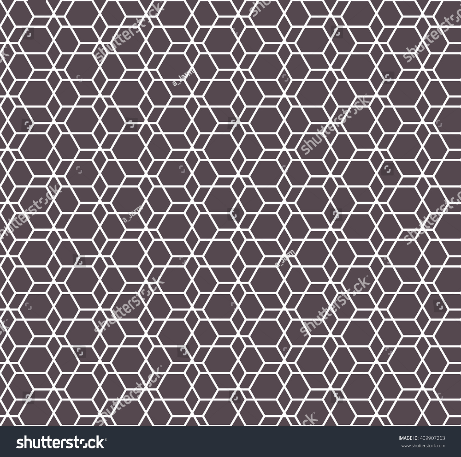 Hexagon Seamless Pattern Islamic Background Abstract Stock Vector ...