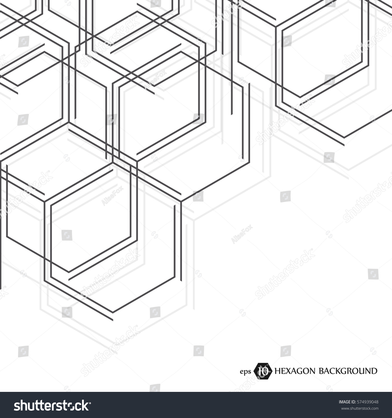 Hexagonales Geschaftsmuster Wissenschaftliche Medizinische