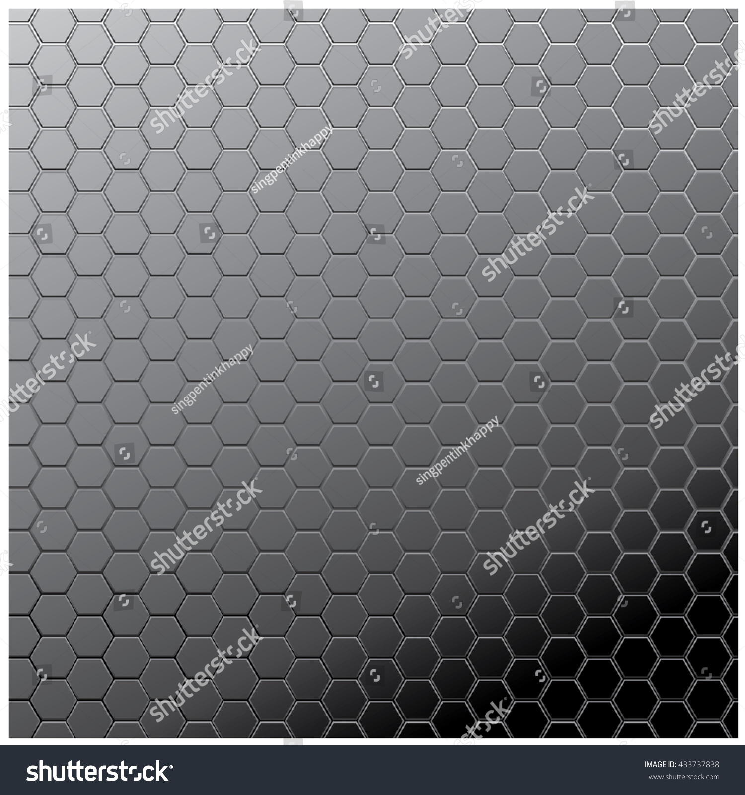 Hexagonal Grid Background Vector Illustration Stock Vector (Royalty ...