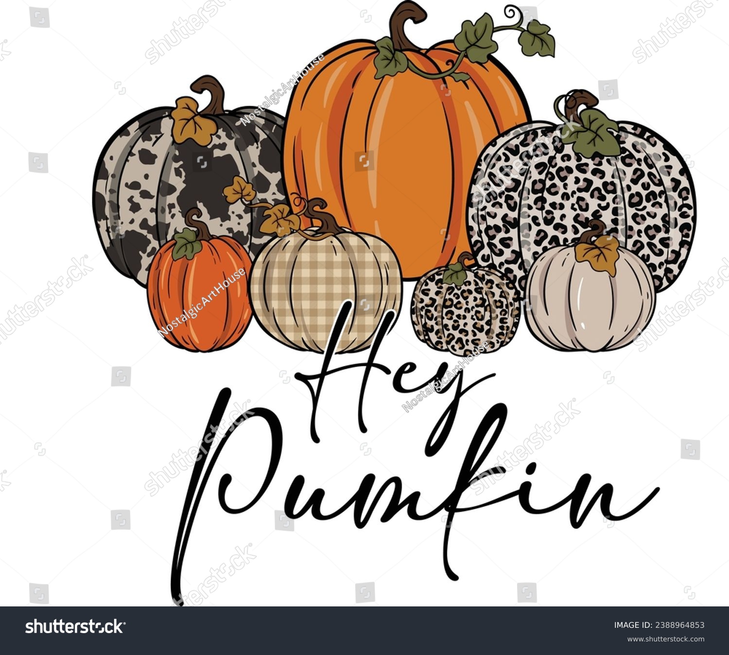 SVG of Hey Pumpkin, Retro Thanksgiving, Fall, Trendy Design, Pumpkin season, Pumpkin Autumn, Hello Autumn  svg