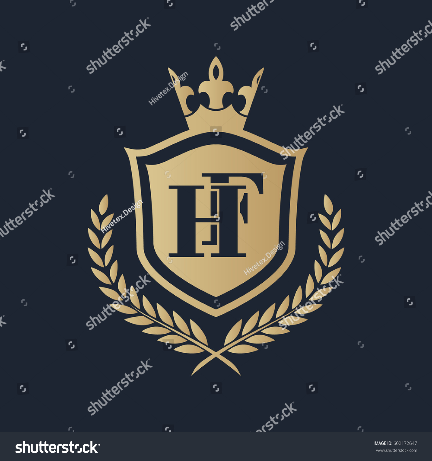 Hf Logo Stock Vector 602172647 - Shutterstock