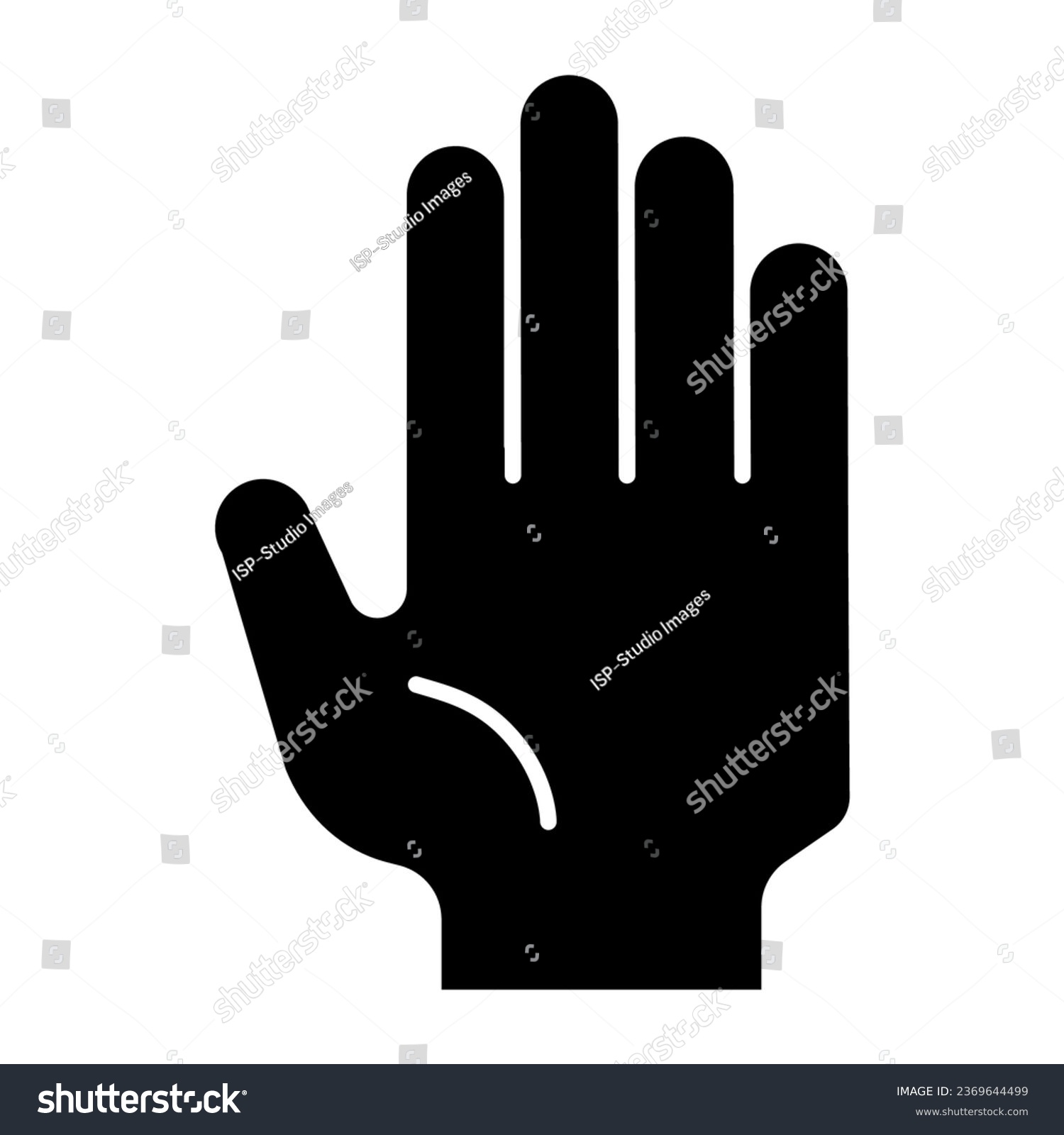 recommend clip art: Hi five gesture solid icon. Stop hand vector illustration isolated on white. Palm glyph style design, designed for web and app. Eps 10