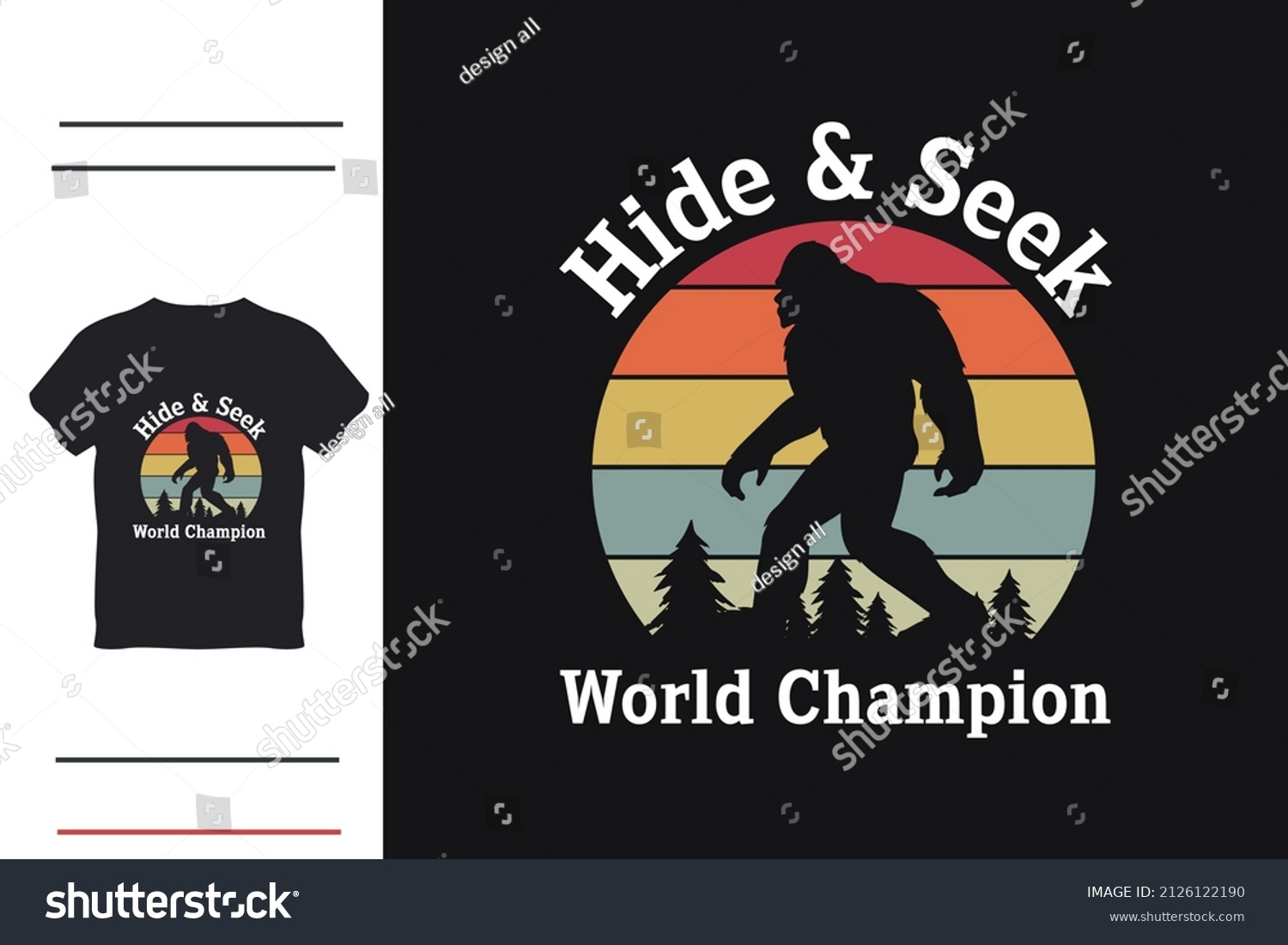 Hide Seek World Champion Stock Vector (Royalty Free) 2126122190