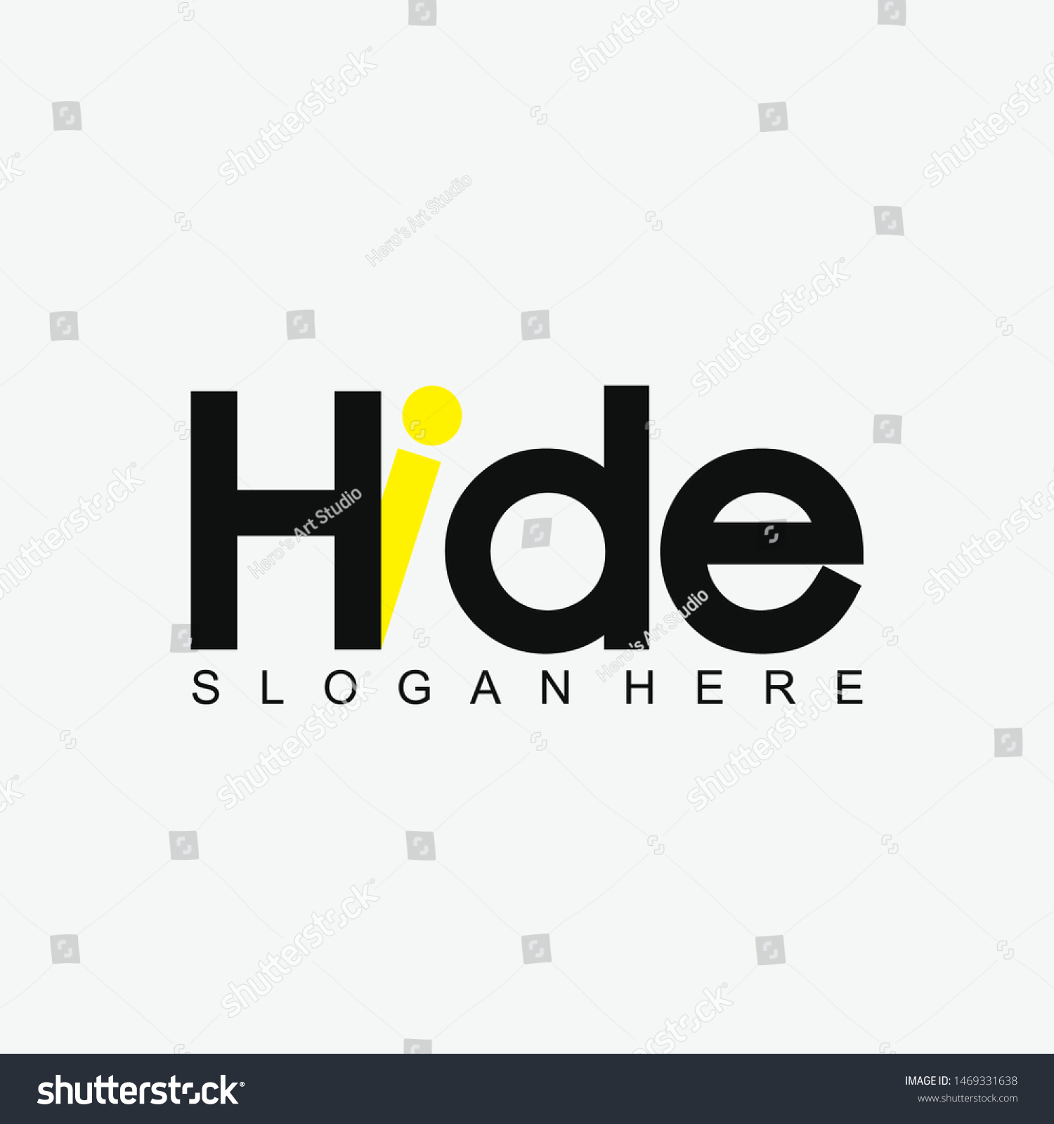 SVG of Hide Logotype Design. Modern Design. Flat Logo. Vector Design. Logotype Design. svg
