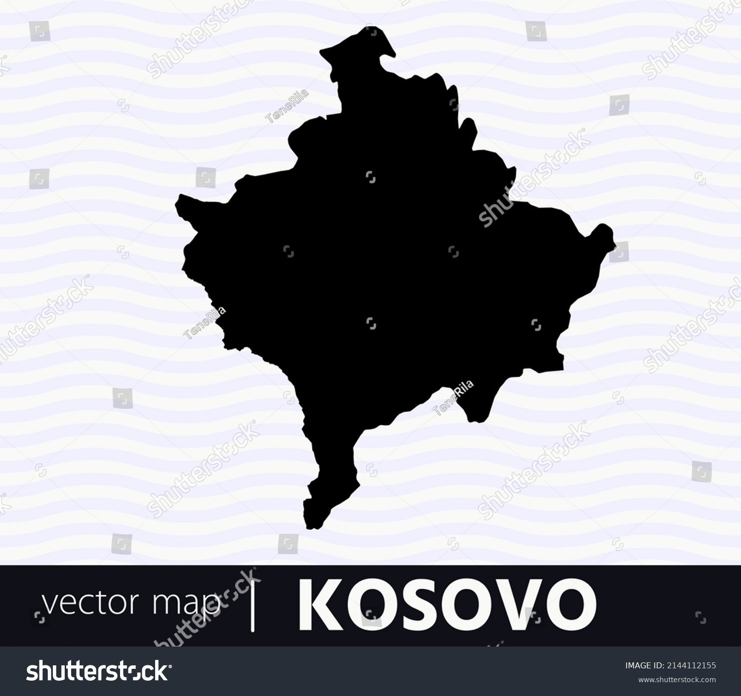 High Detailed Vector Map Kosovo Stock Vector Royalty Free 2144112155   Stock Vector High Detailed Vector Map Kosovo 2144112155 