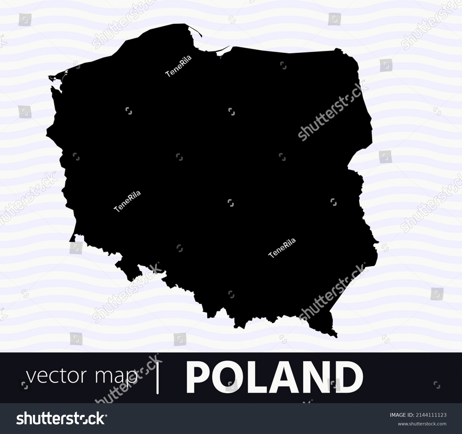 High Detailed Vector Map Poland Stock Vector Royalty Free 2144111123   Stock Vector High Detailed Vector Map Poland 2144111123 