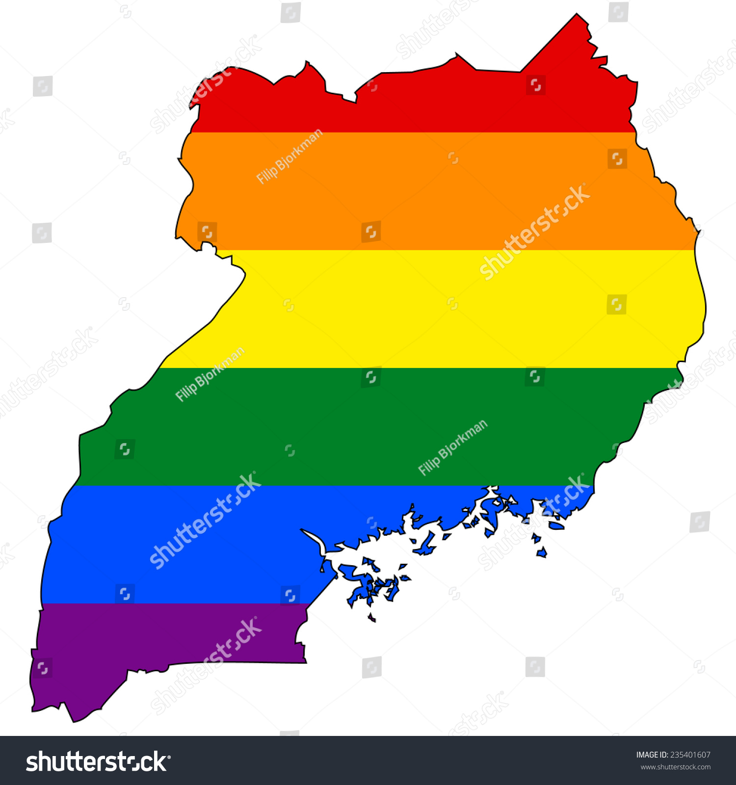 High Detailed Vector Map Pride Flag 库存矢量图（免版税）235401607 Shutterstock