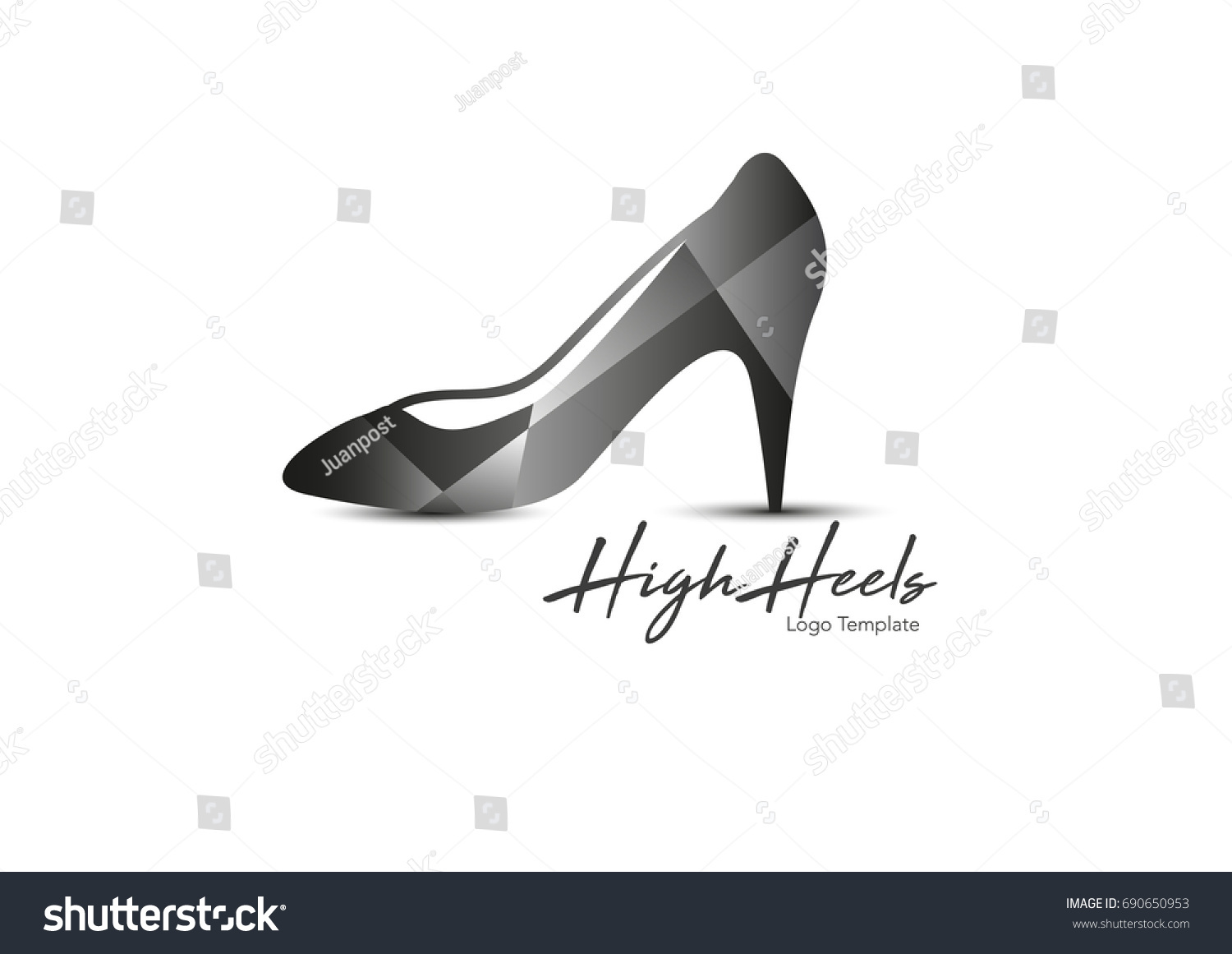 High Heels Logo Template Stock Vector (Royalty Free) 22 Intended For High Heel Template For Cards