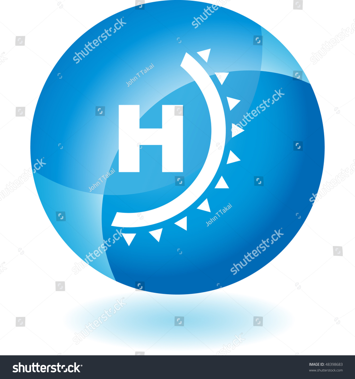 High Pressure System  Button Isolated Stock Vector (Royalty Free