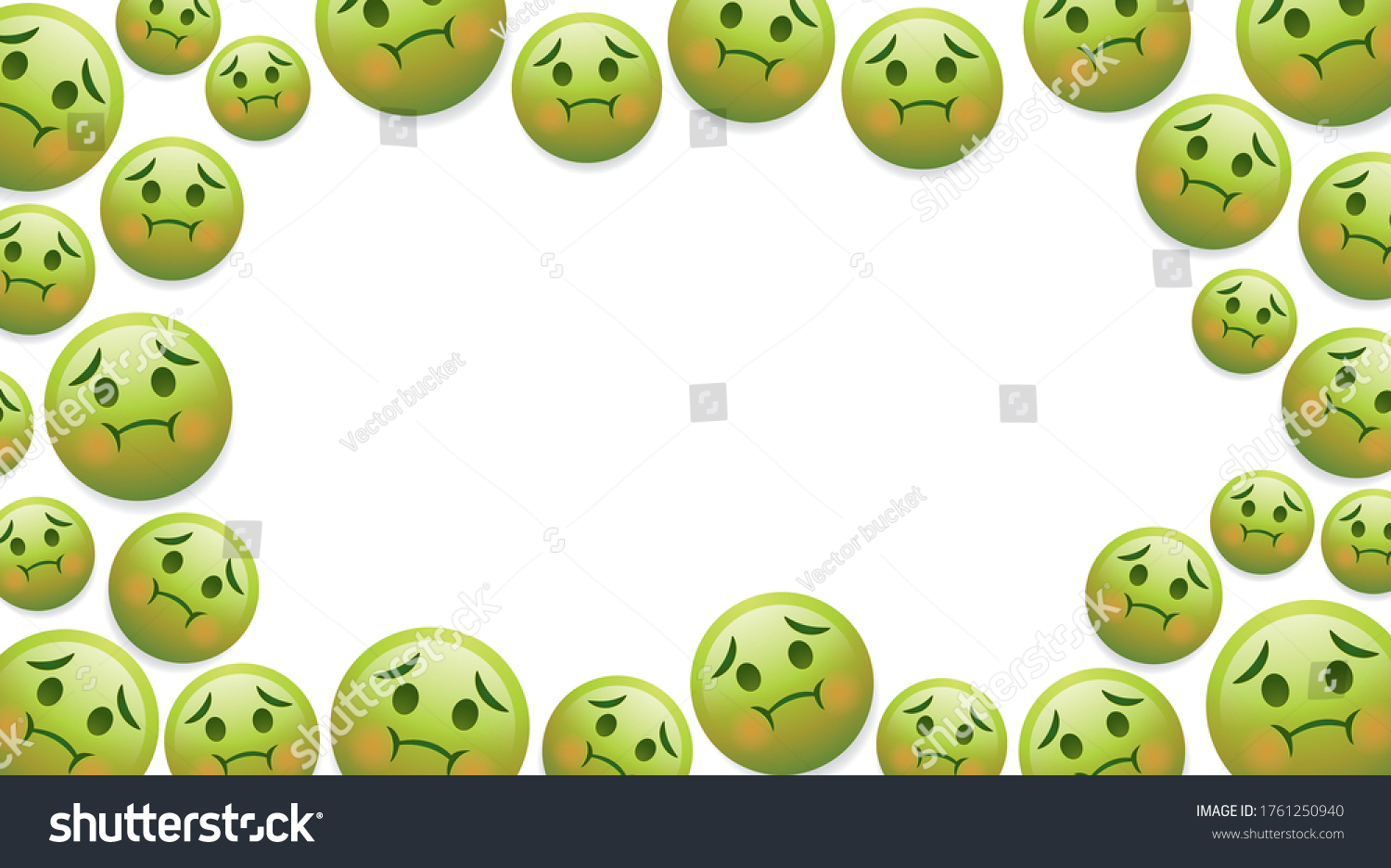 High Quality Emoticon Vector On White Stock Vector Royalty Free 1761250940 Shutterstock 0080