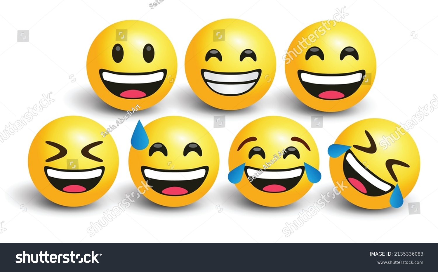 SVG of high quality icon 3d vector round yellow bubble emoticons social media Exercise Grinning Tears ROFL LOL Sweat Laughing chat comment reactions template face tear laughter emoji character message svg