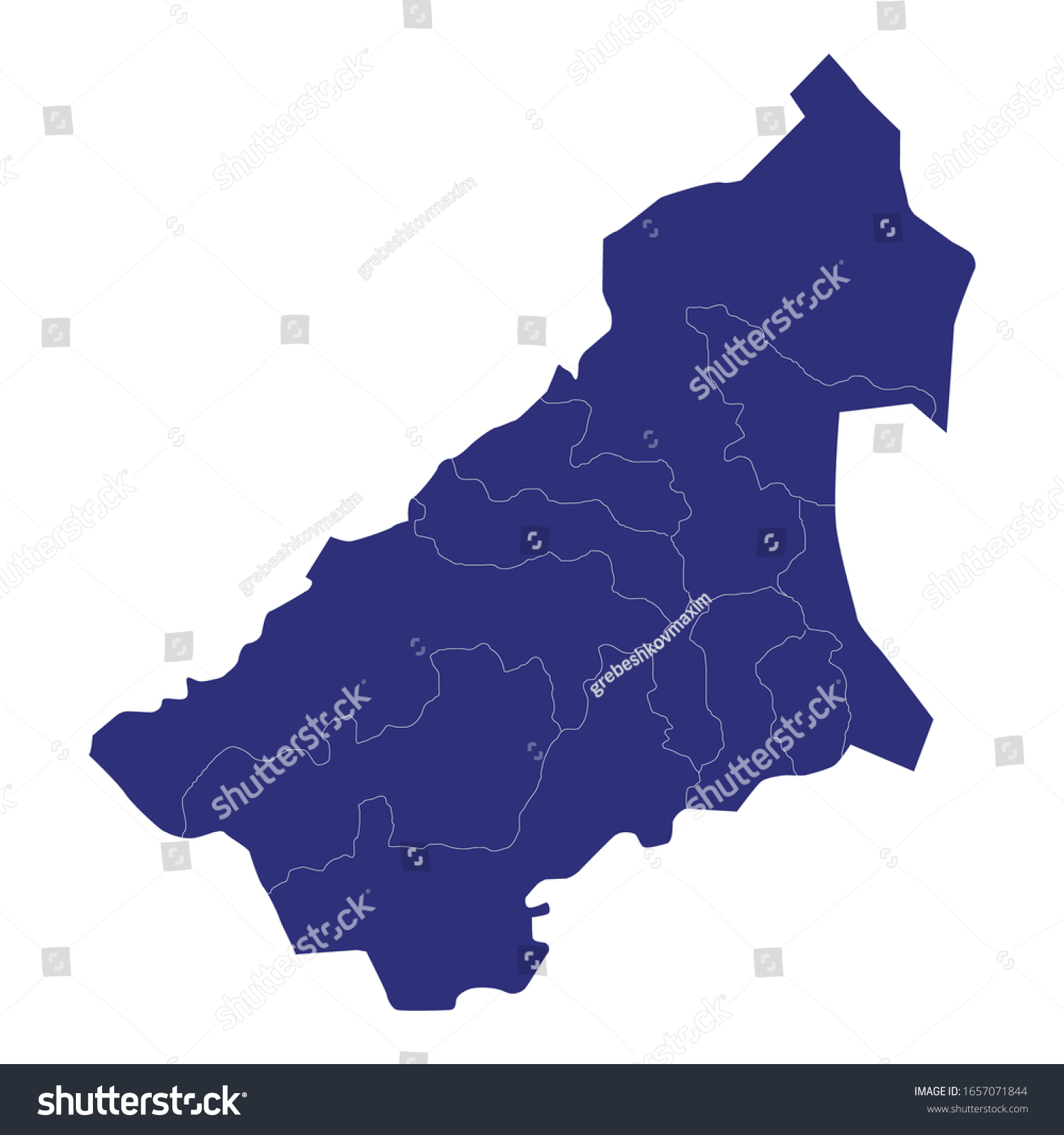 High Quality Map Qassim Province Saudi Stock Vector (Royalty Free ...