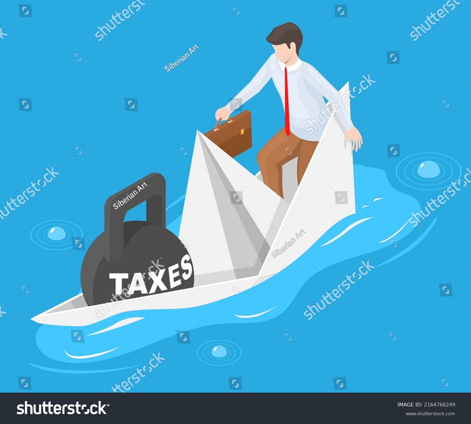 high-rate-taxes-burden-vector-businessman-stock-vector-royalty-free