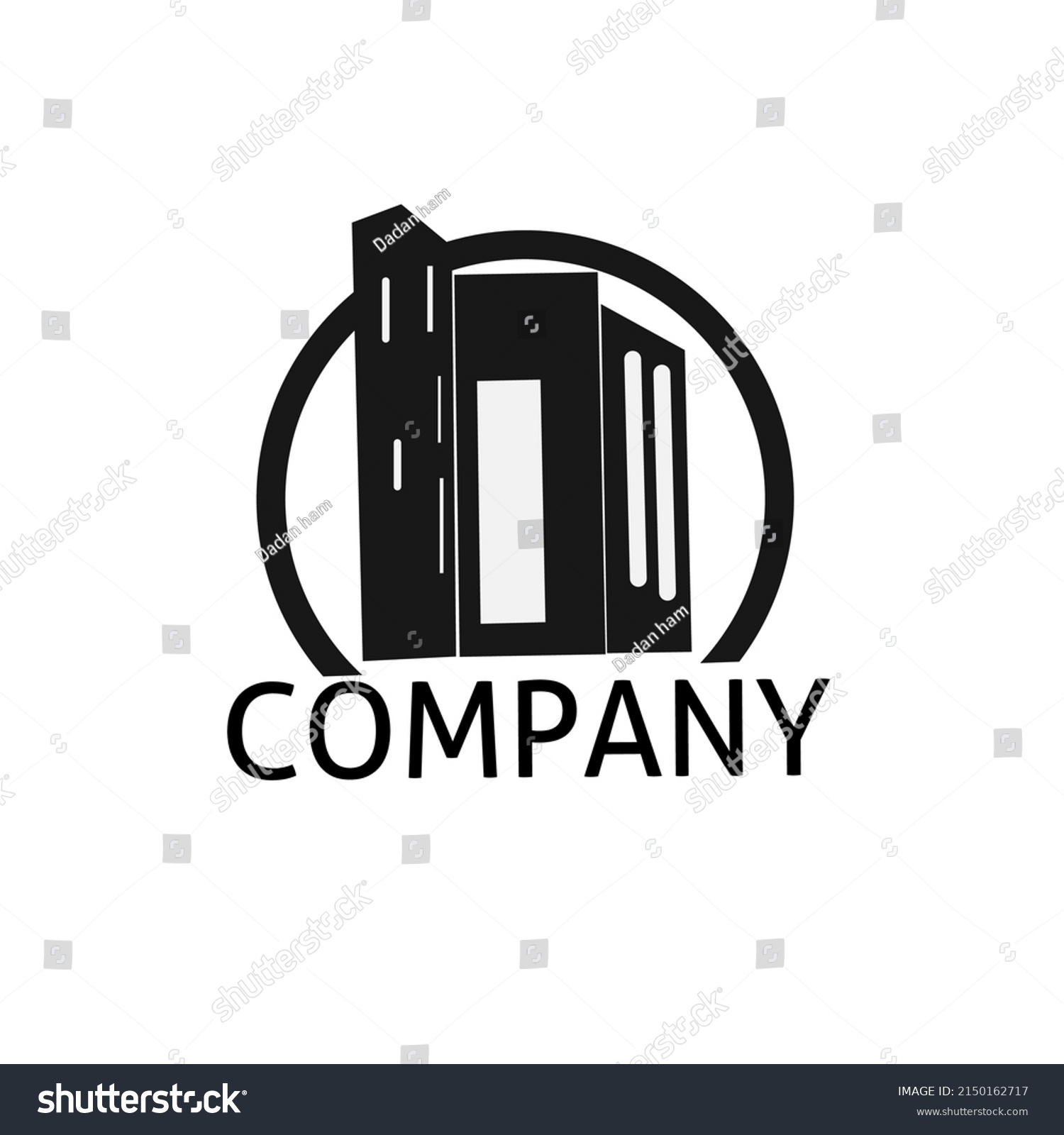 High Rise Building Logo Simple Design Stock Vector (Royalty Free ...