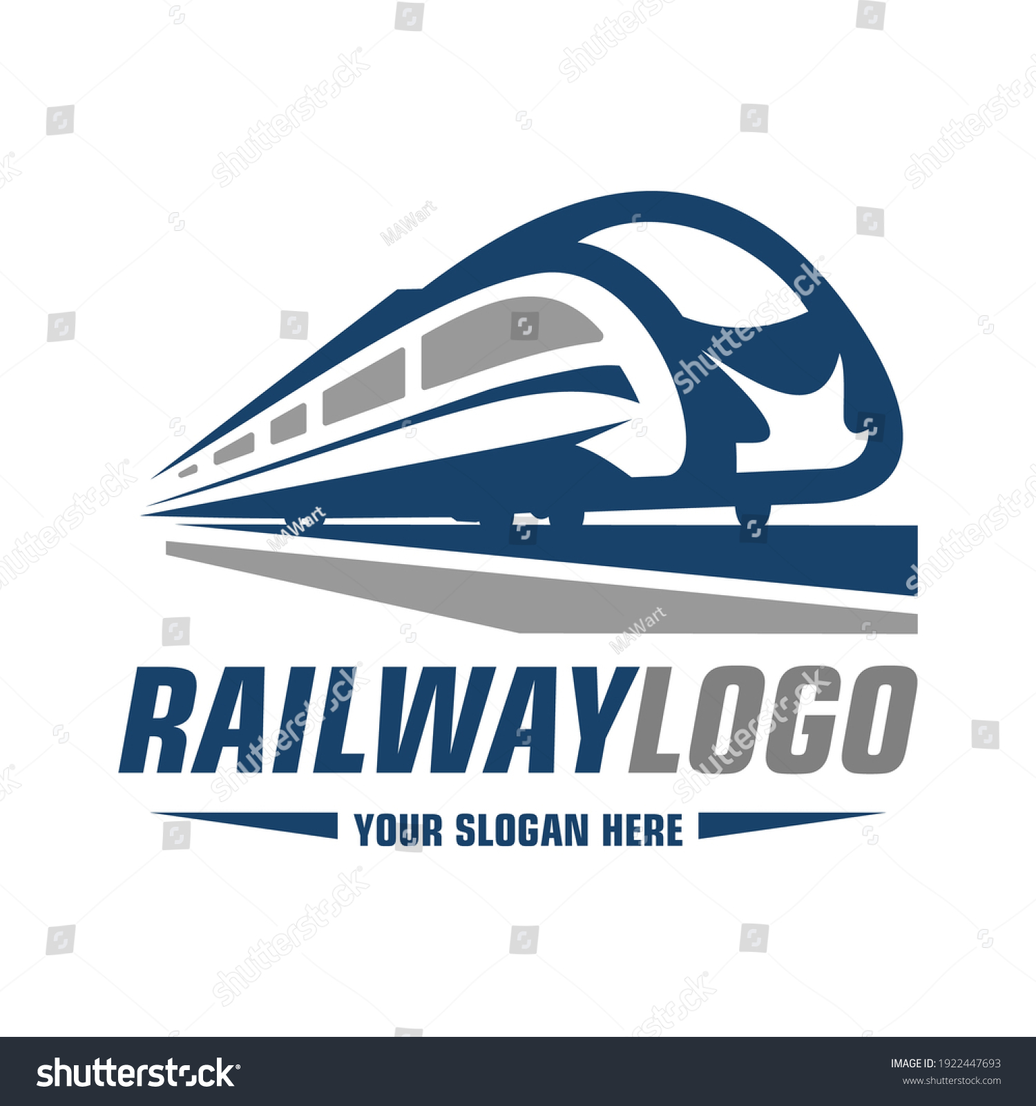 High Speed Train Logo Symbol Stock Vector (Royalty Free) 1922447693