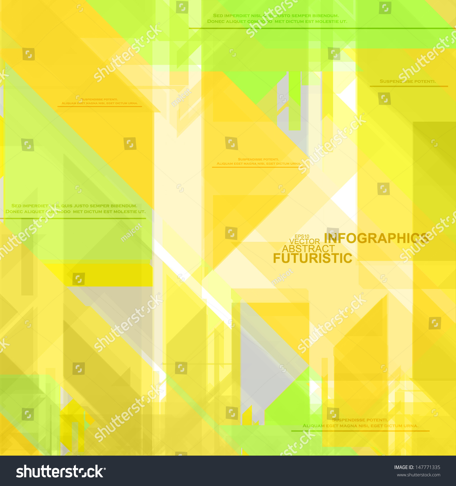 High Tech Design Infographics site Template Stock Vector (Royalty