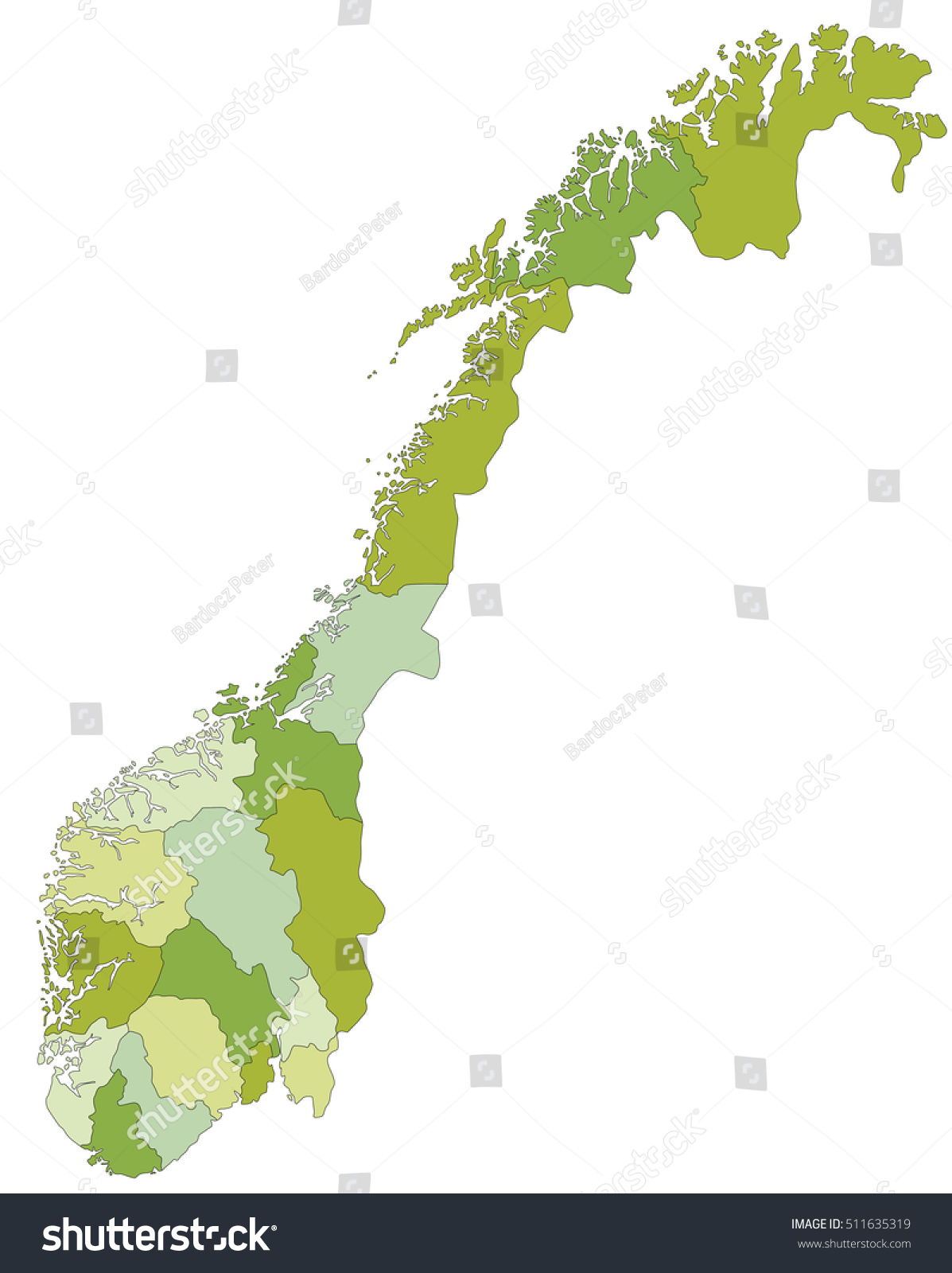 Vektor Stok Highly Detailed Editable Political Map Separated Tanpa Royalti 511635319 6720