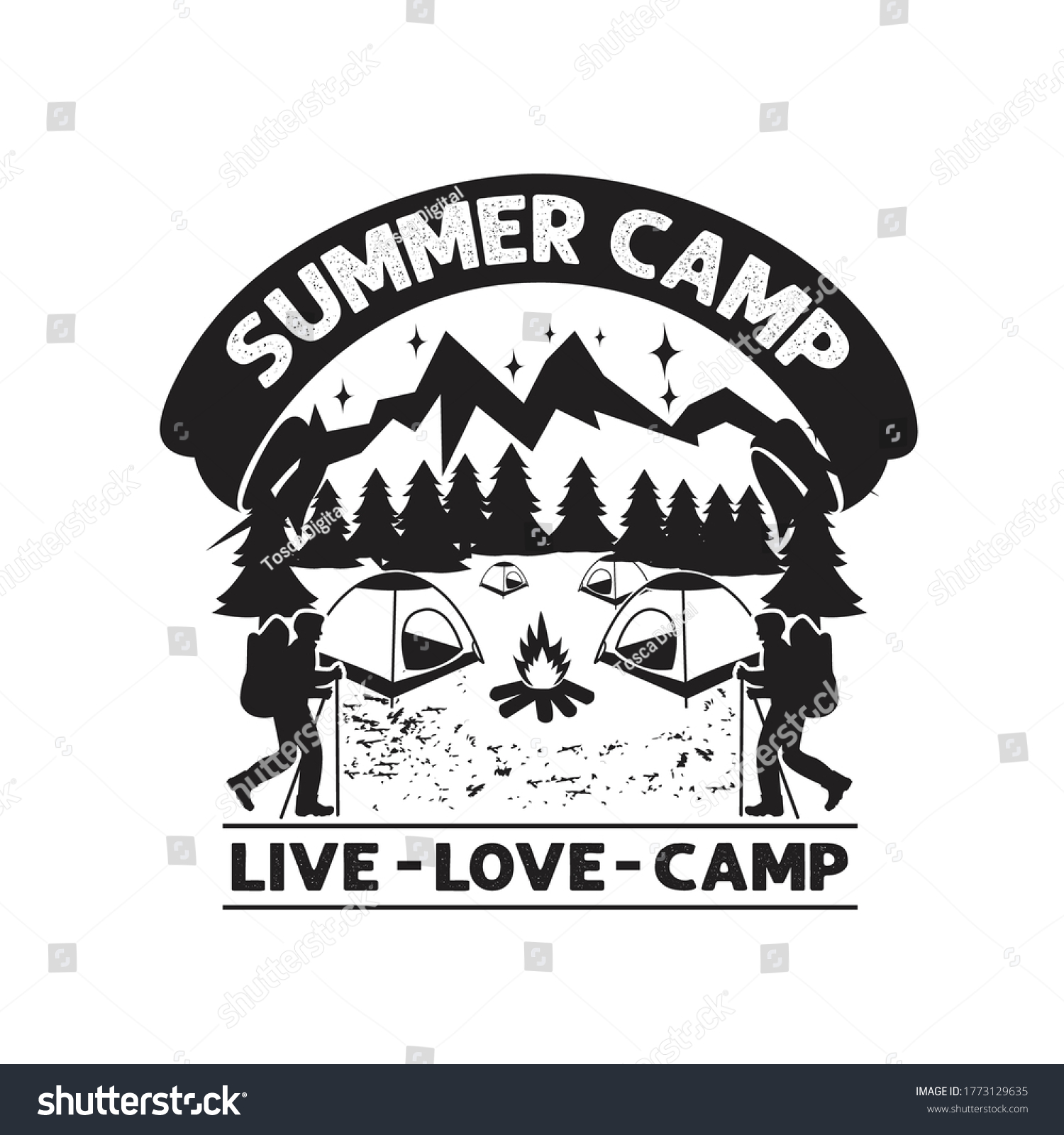 SVG of Hike Quote and saying. Summer Camp Live love camp svg
