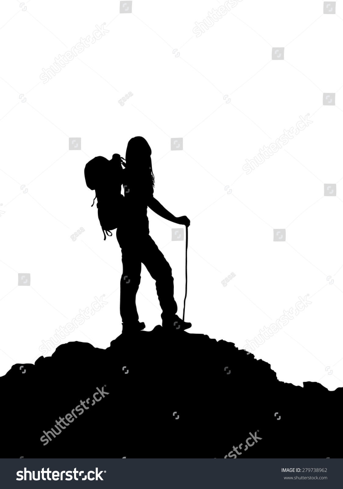 Hiking Amateur Stock Vector Royalty Free 279738962