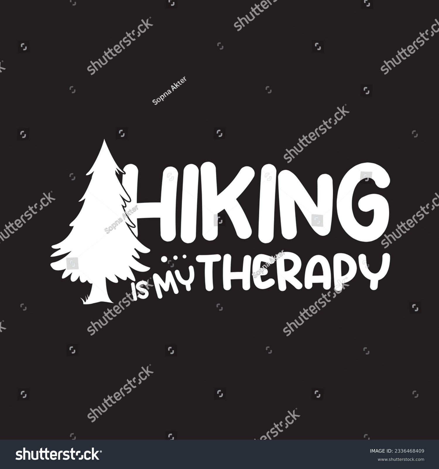 SVG of Hiking is my therapy svg design svg