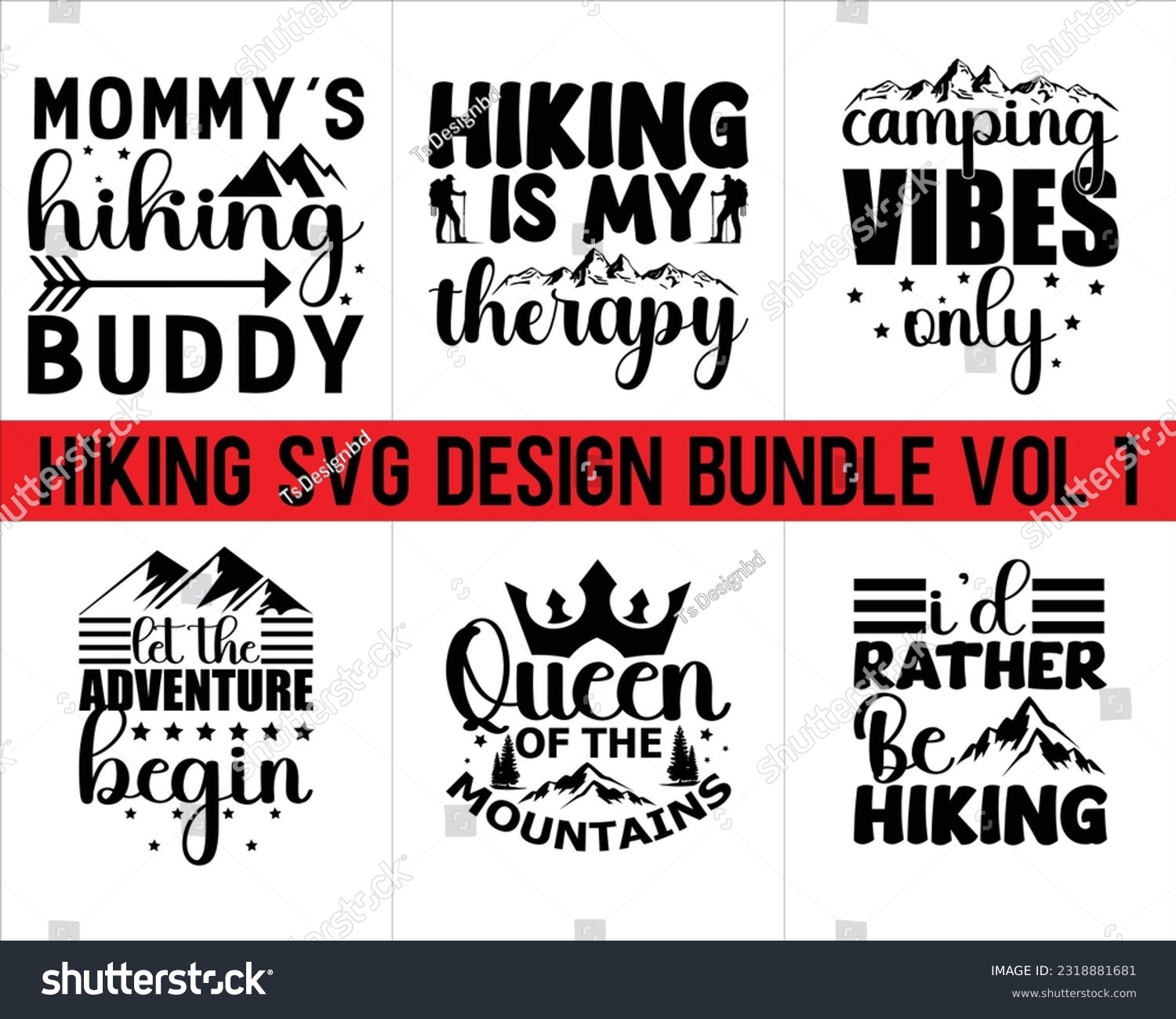 SVG of Hiking Svg Design Bundle Vol 1,Hiking Svg Design, Mountain illustration, outdoor adventure ,Outdoor Adventure Inspiring Motivation Quote,camping shirt, camping, hiking svg
