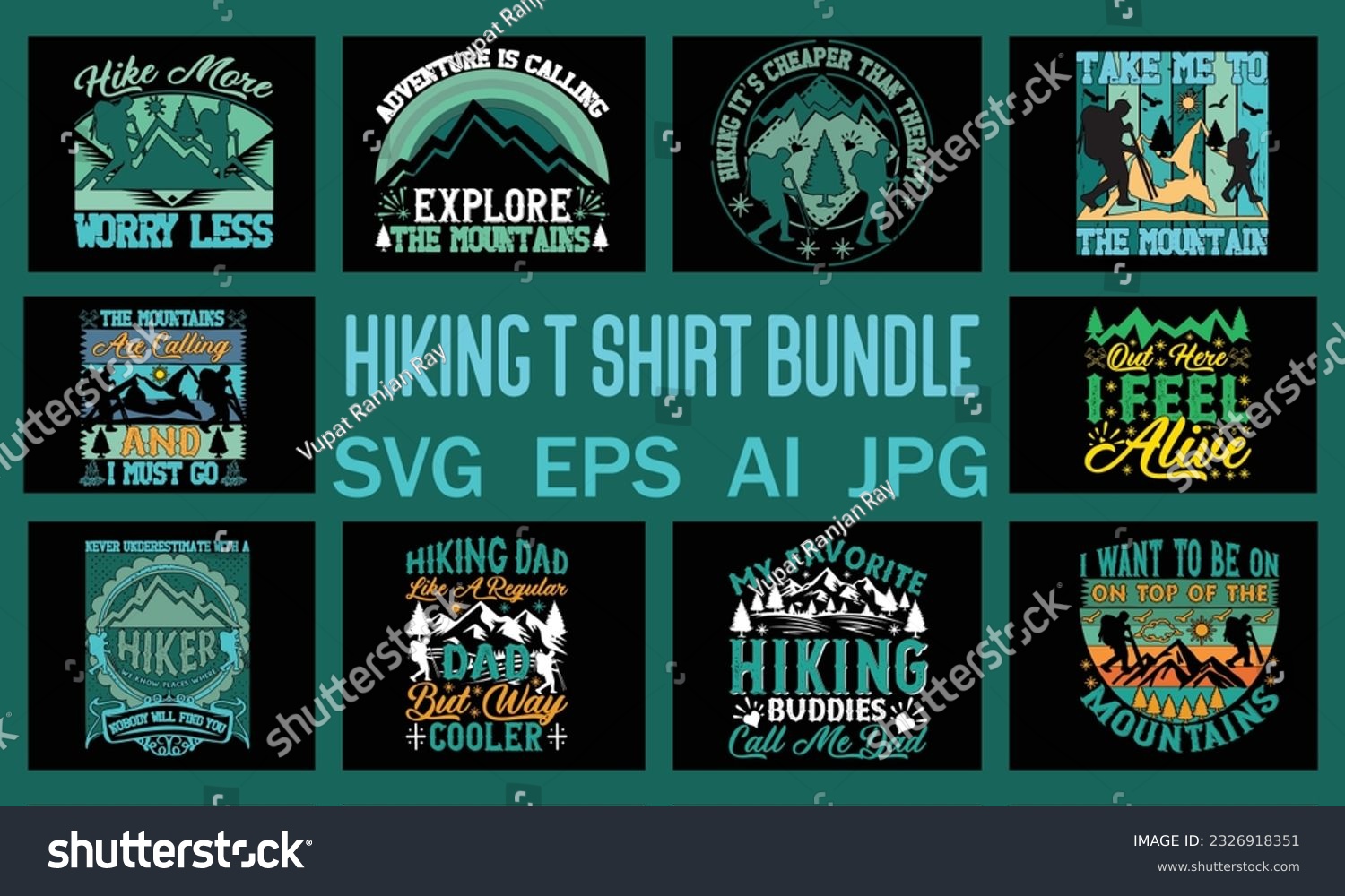 SVG of hiking t shirt bundle , Hiking Svg design svg