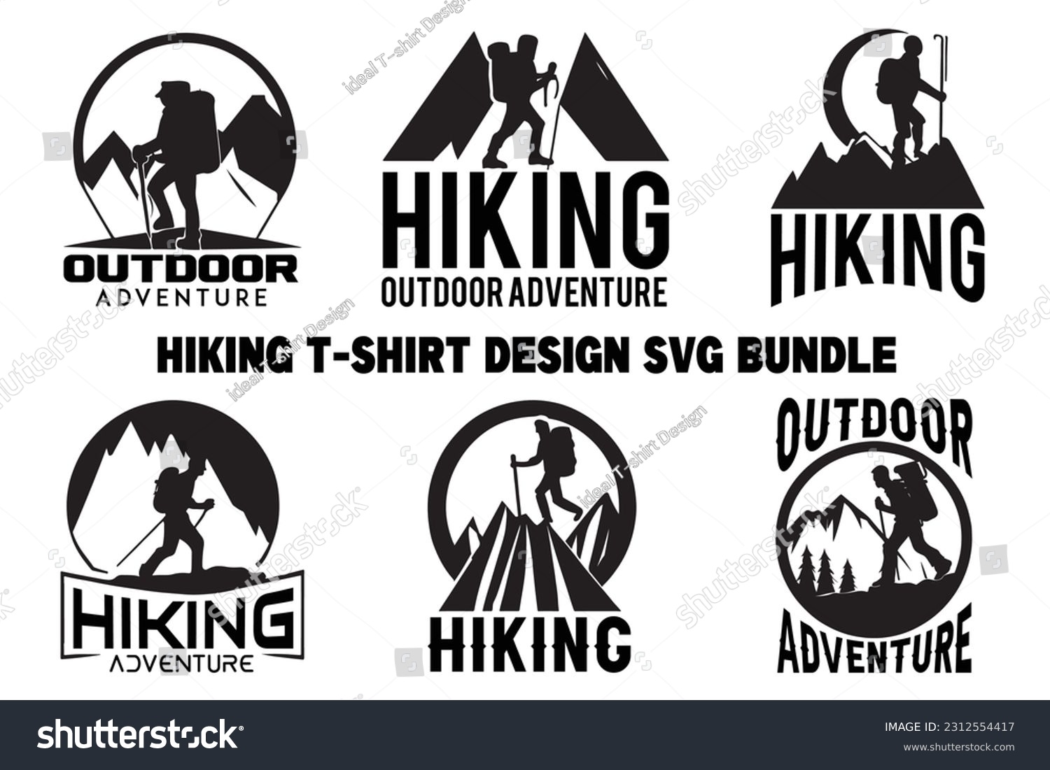 SVG of Hiking t-shirt design, Hiking SVG bundle, Hiking shirt designs in high demand, Adventure t-shirt designs, Mountain hiking SVG bundle svg