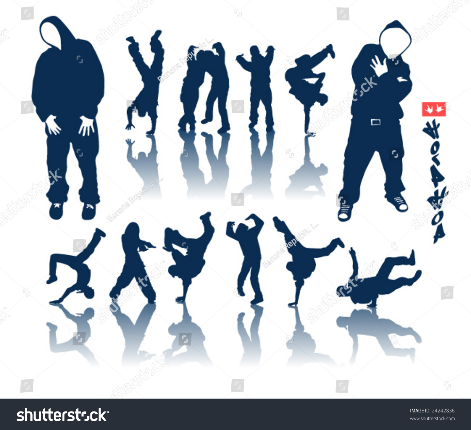 SVG of Hip hop dancer vector graffiti svg