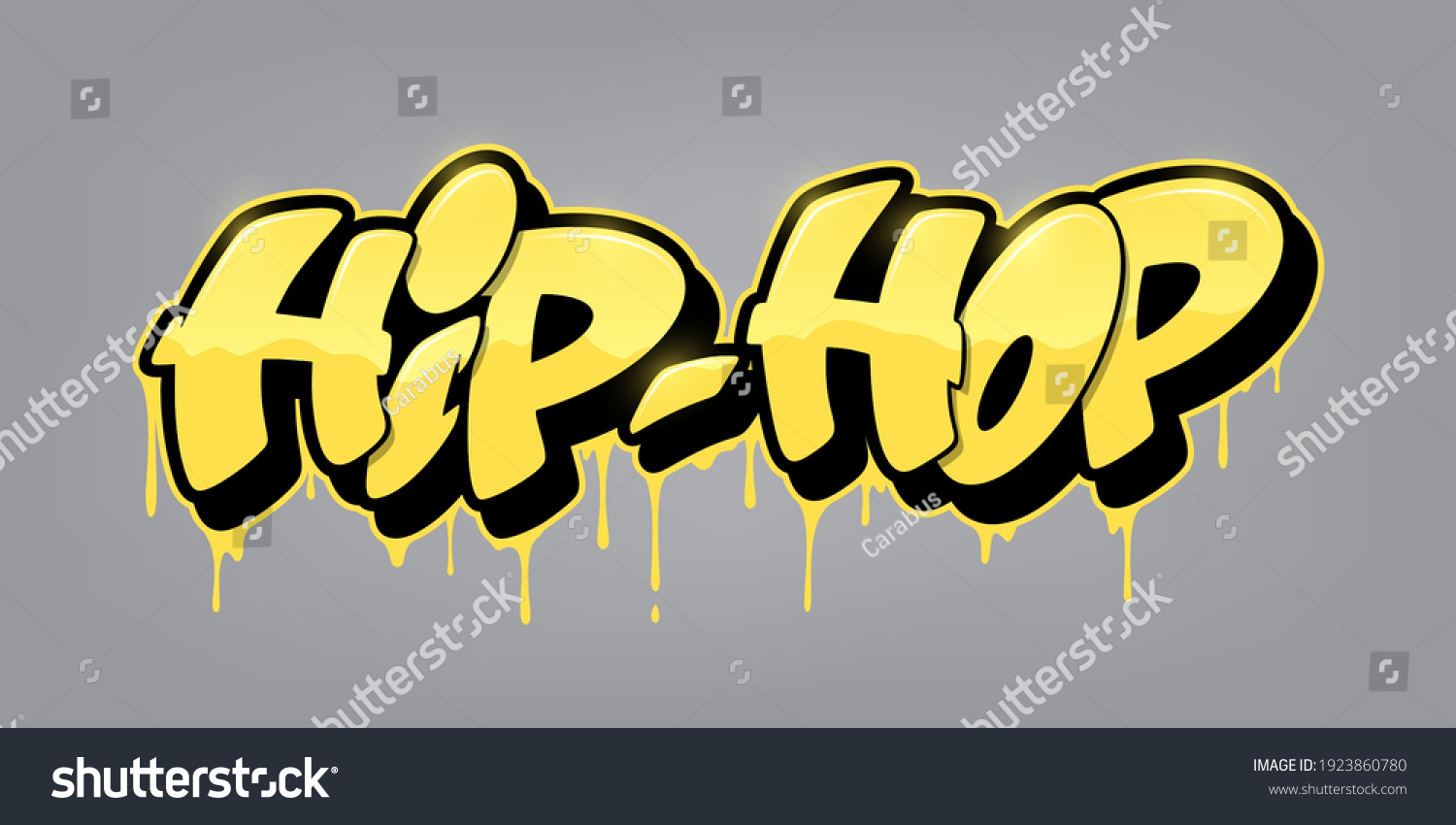 Hip Hop Font Graffiti Style Vector Stock Vector (Royalty Free ...