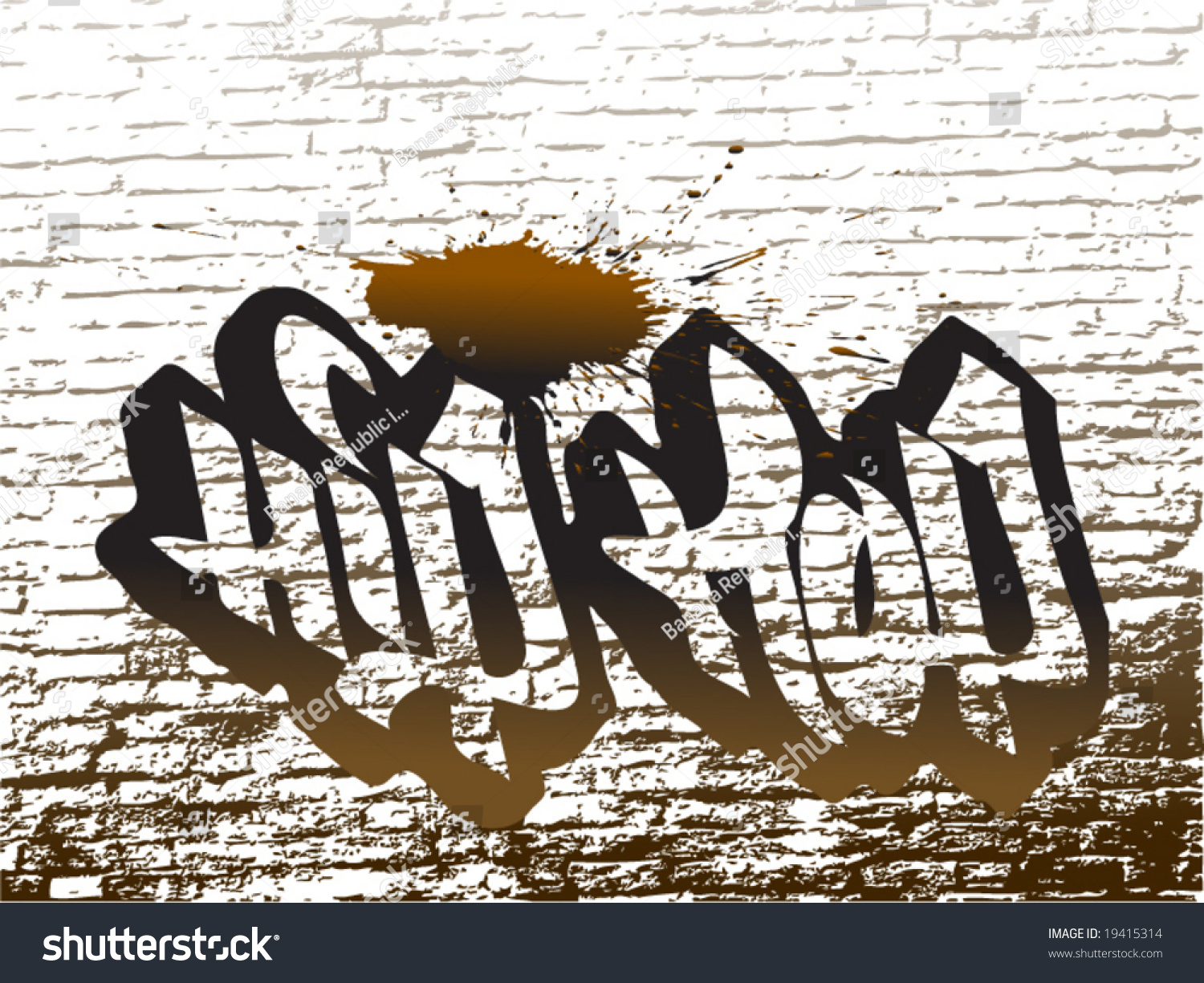 Hip Hop Graffiti Stock Vector Illustration 19415314 : Shutterstock