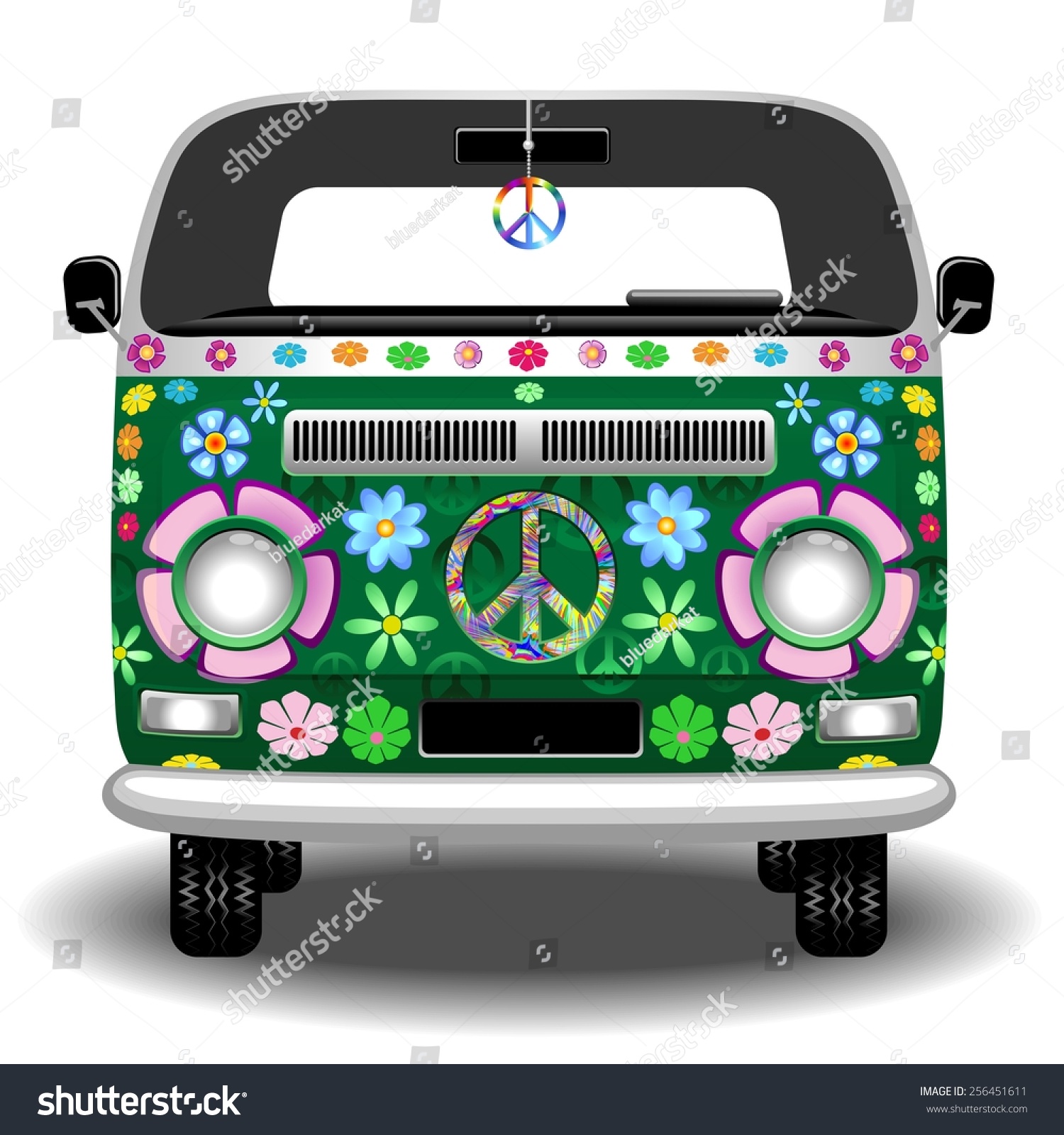 8x12 FT Groovy Vinyl Photography Backdrop,Peace Flower Symbol Colorful Illustration About Equality Peaceful World Dreamlike Background for Baby Shower Bridal Wedding Studio Photography Pictures