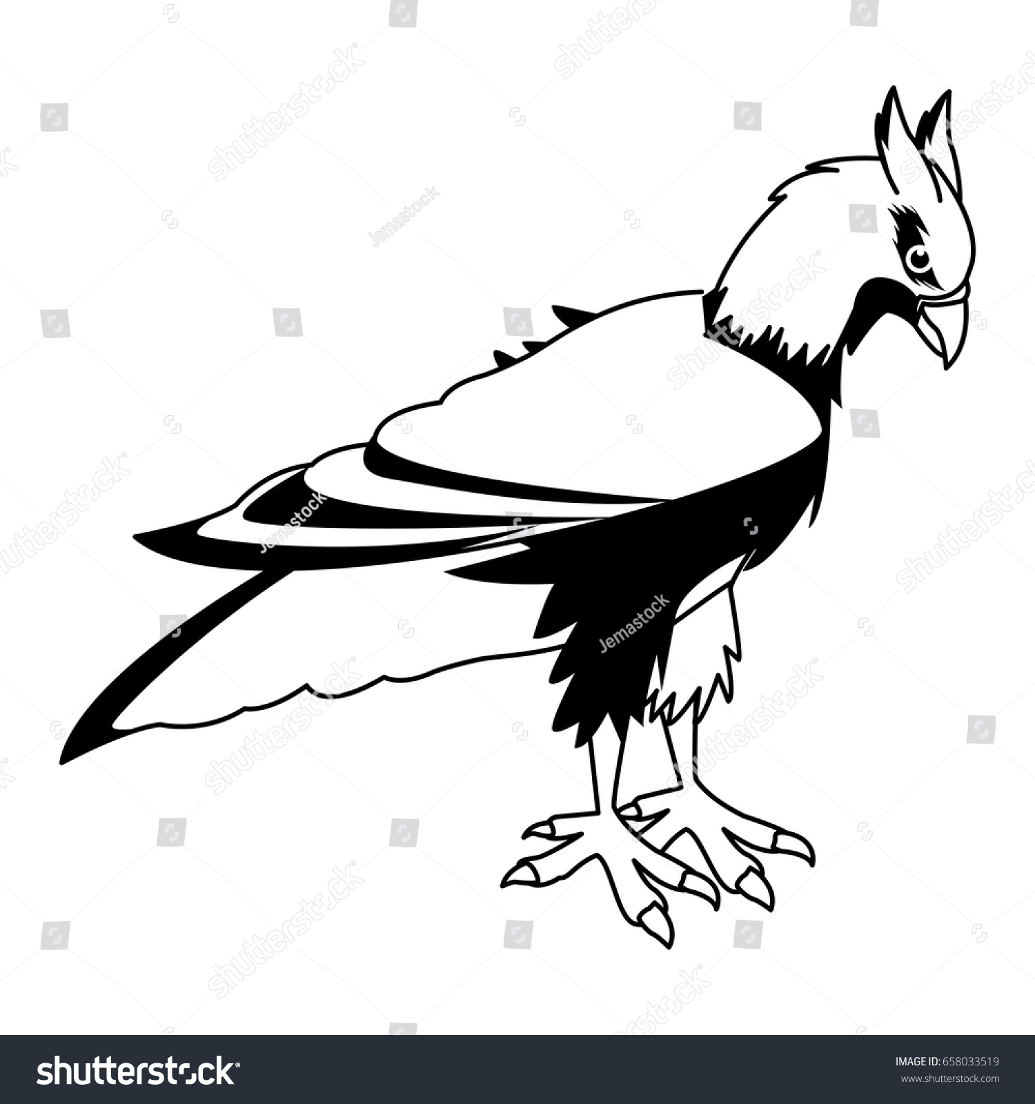 Hippogriff Greek Mythological Creature Legendary Beast Stock Vector