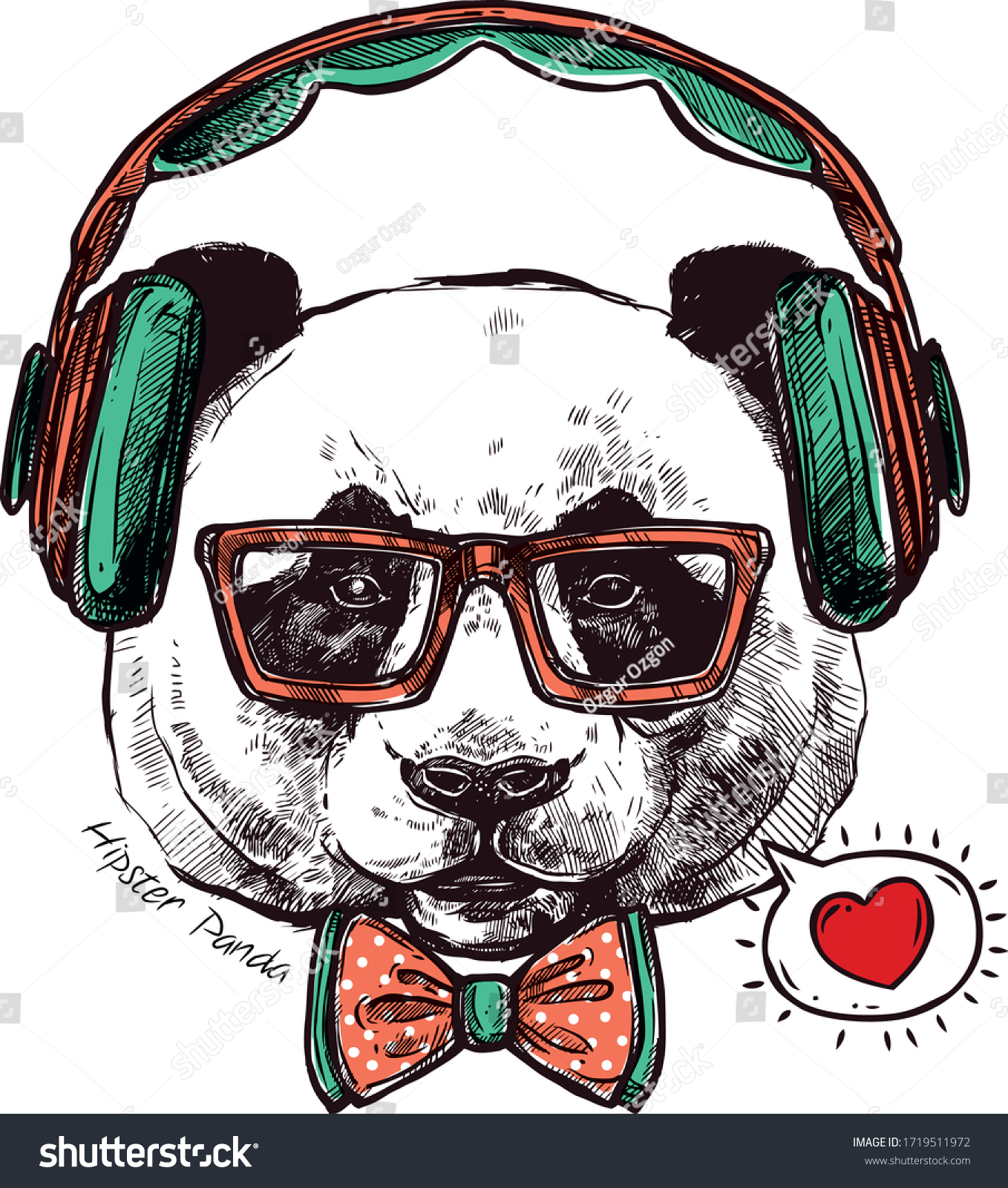 2,320 Hipster panda Images, Stock Photos & Vectors | Shutterstock