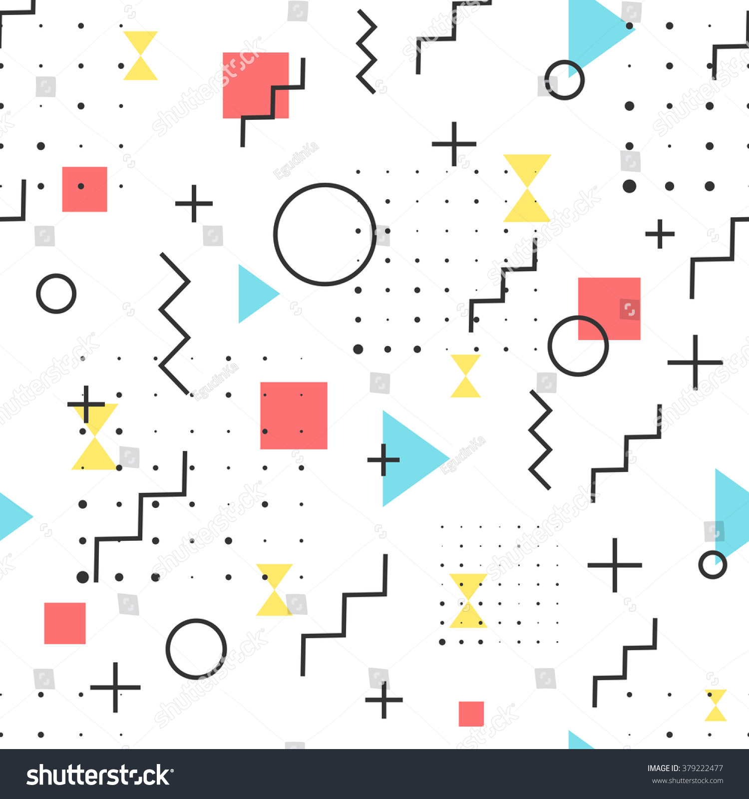 Hipster Pattern Abstract Retro 80s Jumble Stock Vector (Royalty Free ...
