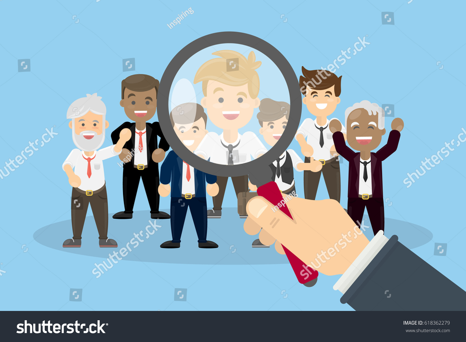 Hiring New People Finding New Staff Stock Vector (Royalty Free) 618362279