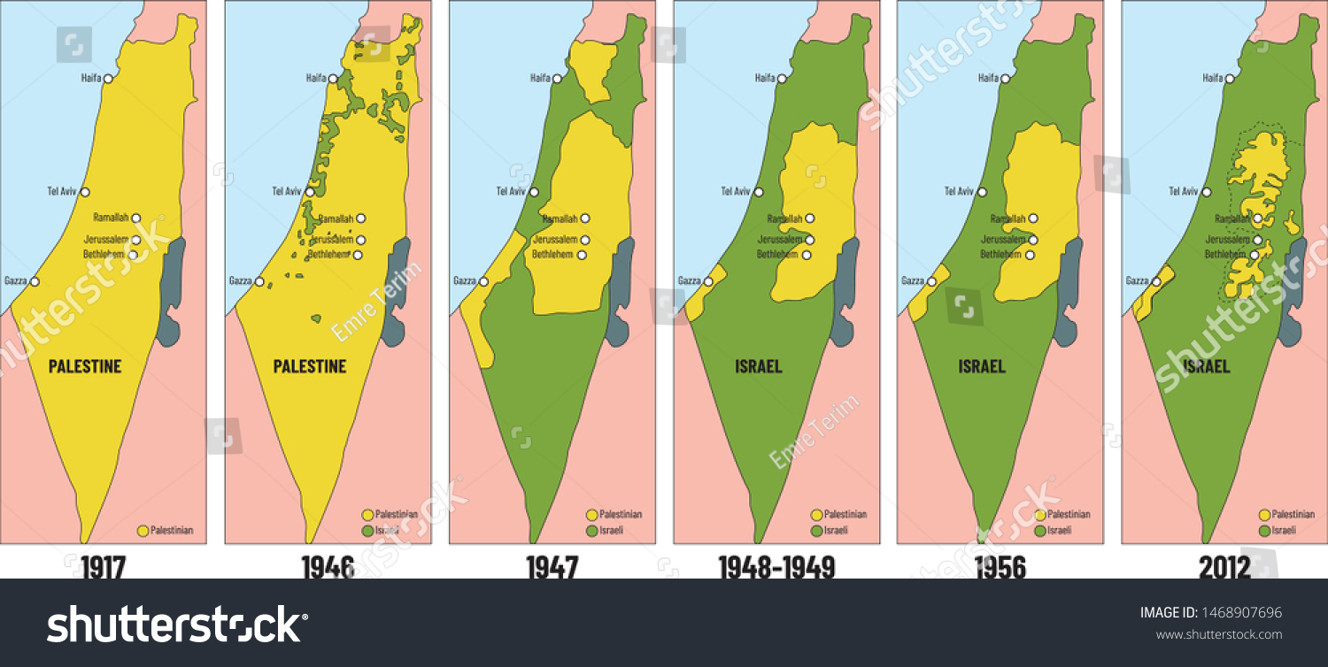 2,100 Israel palestine map Images, Stock Photos & Vectors Shutterstock