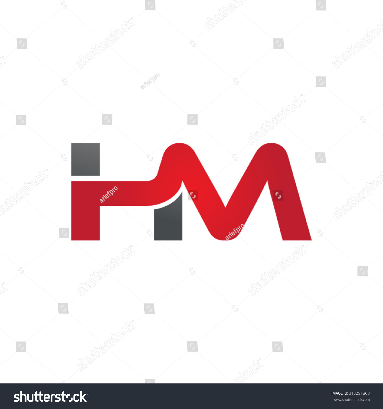 Hm Company Group Linked Letter Logo Stock Vector 318291863 ...