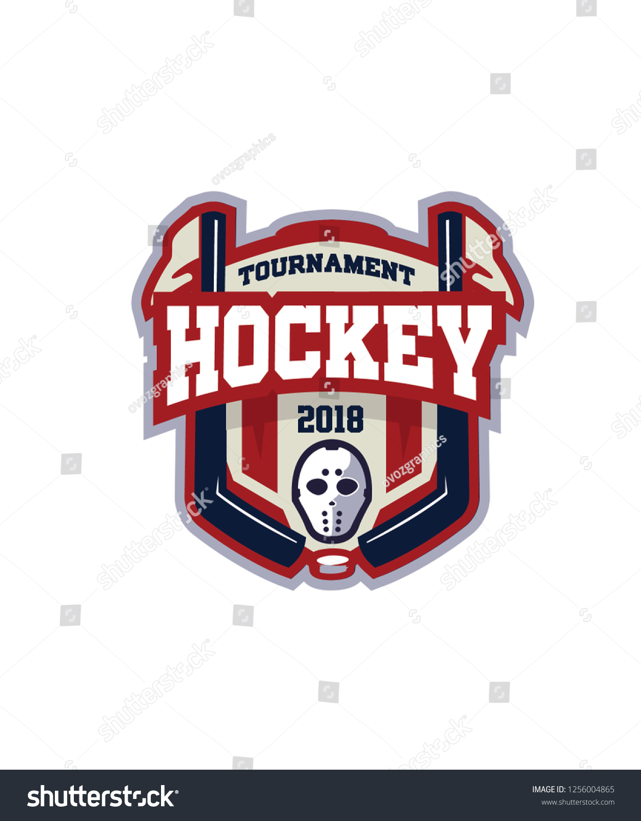 Hockey V8 E Sports Logo Stock Vector (Royalty Free) 1256004865 ...